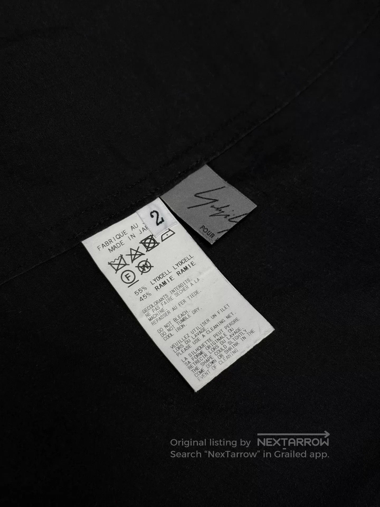 Yohji Yamamoto Yohji Yamamoto Black Long Shirt. Size US M / EU 48-50 / 2 - 7 Thumbnail