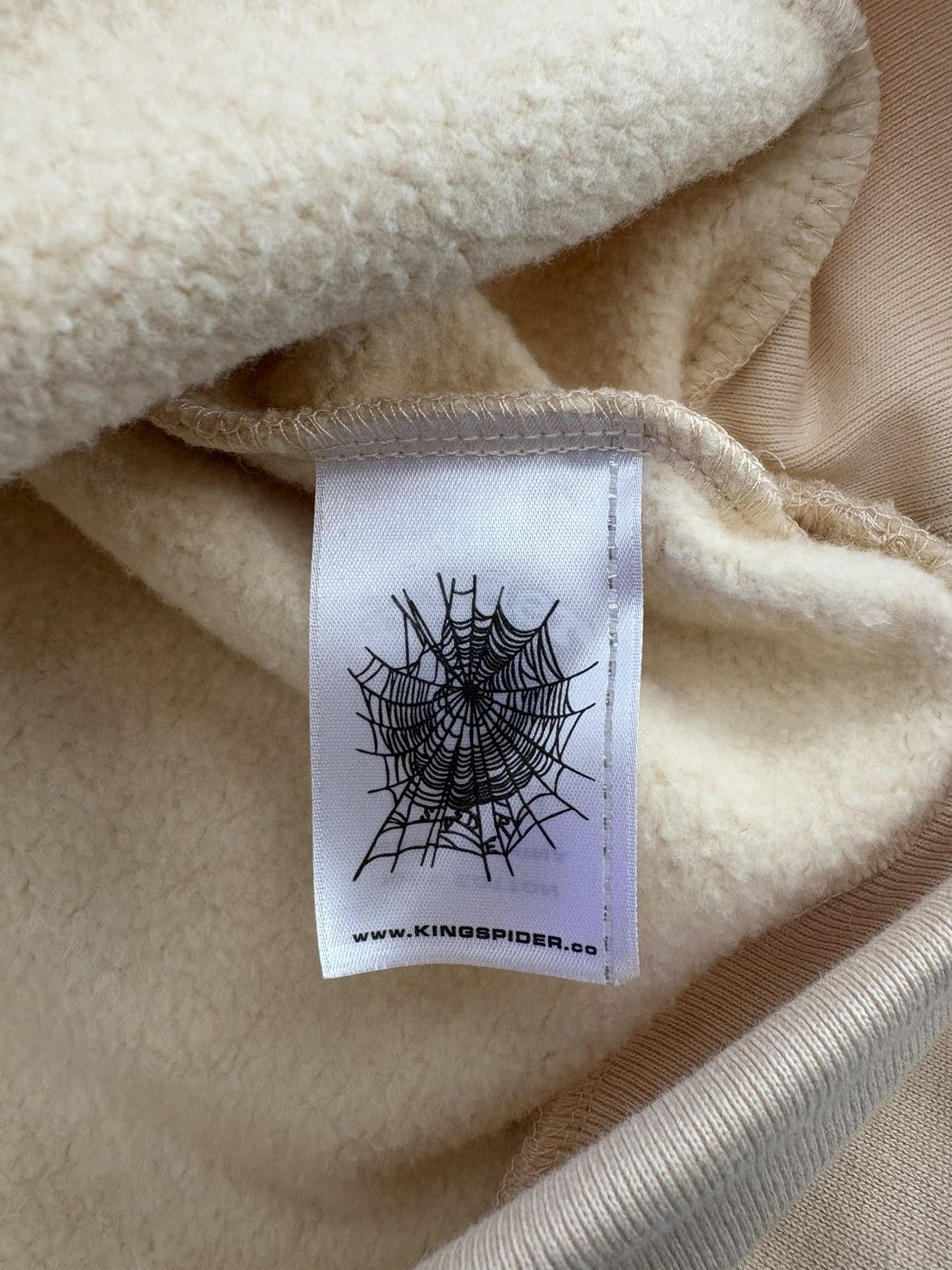 Sp5der Sp5der OG “Web” V2 Hoodie (Cream) Size US M / EU 48-50 / 2 - 6 Thumbnail