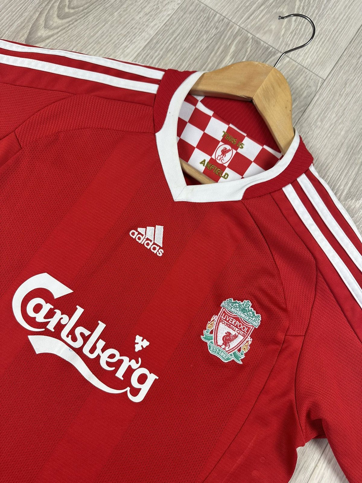 Adidas Adidas Liverpool 2008-2010 Home Soccer Jersey T-Shirt Size US S / EU 44-46 / 1 - 5 Thumbnail