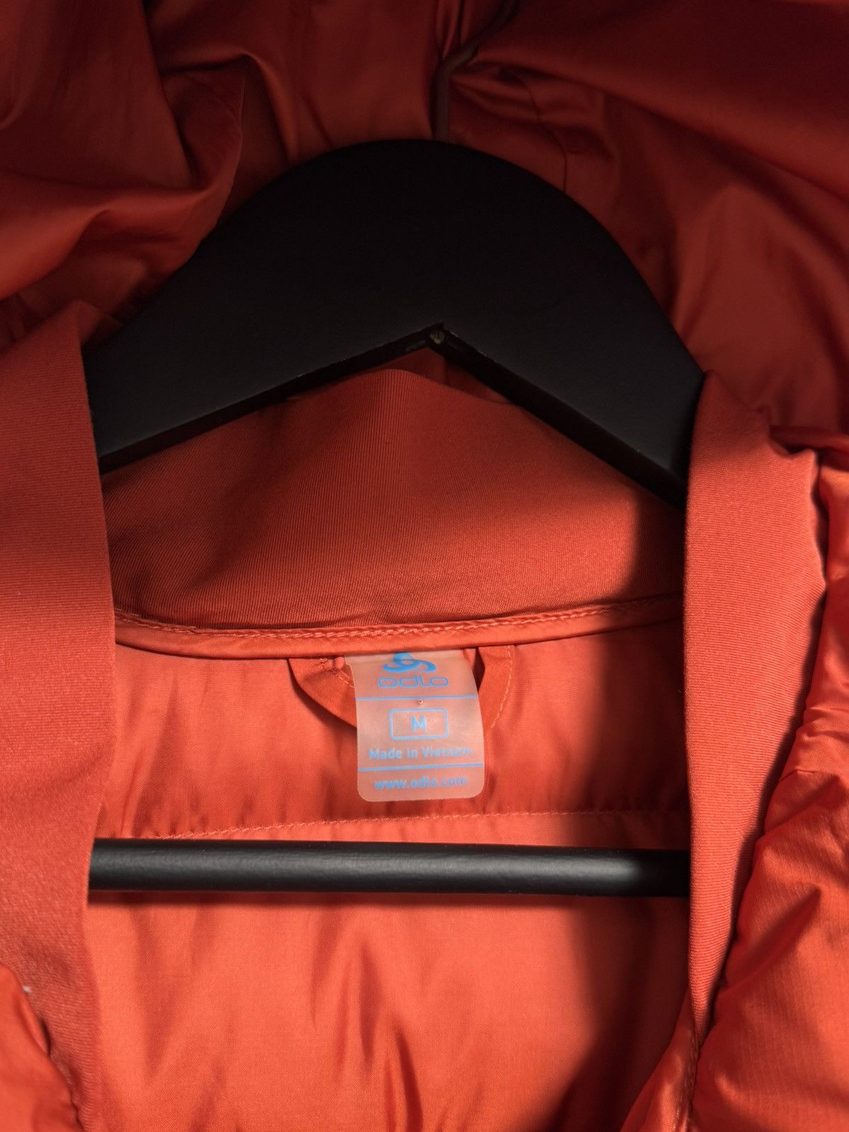 Odlo Down Jacket Red Hooded Puffer Winter Outdoor Men’s