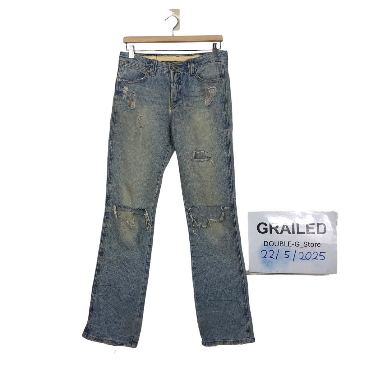 Japanese Brand Hysteric Glamour Vintage Distressed Straight Leg Denim Size 30" / US 8 / IT 44 - 1 Thumbnail