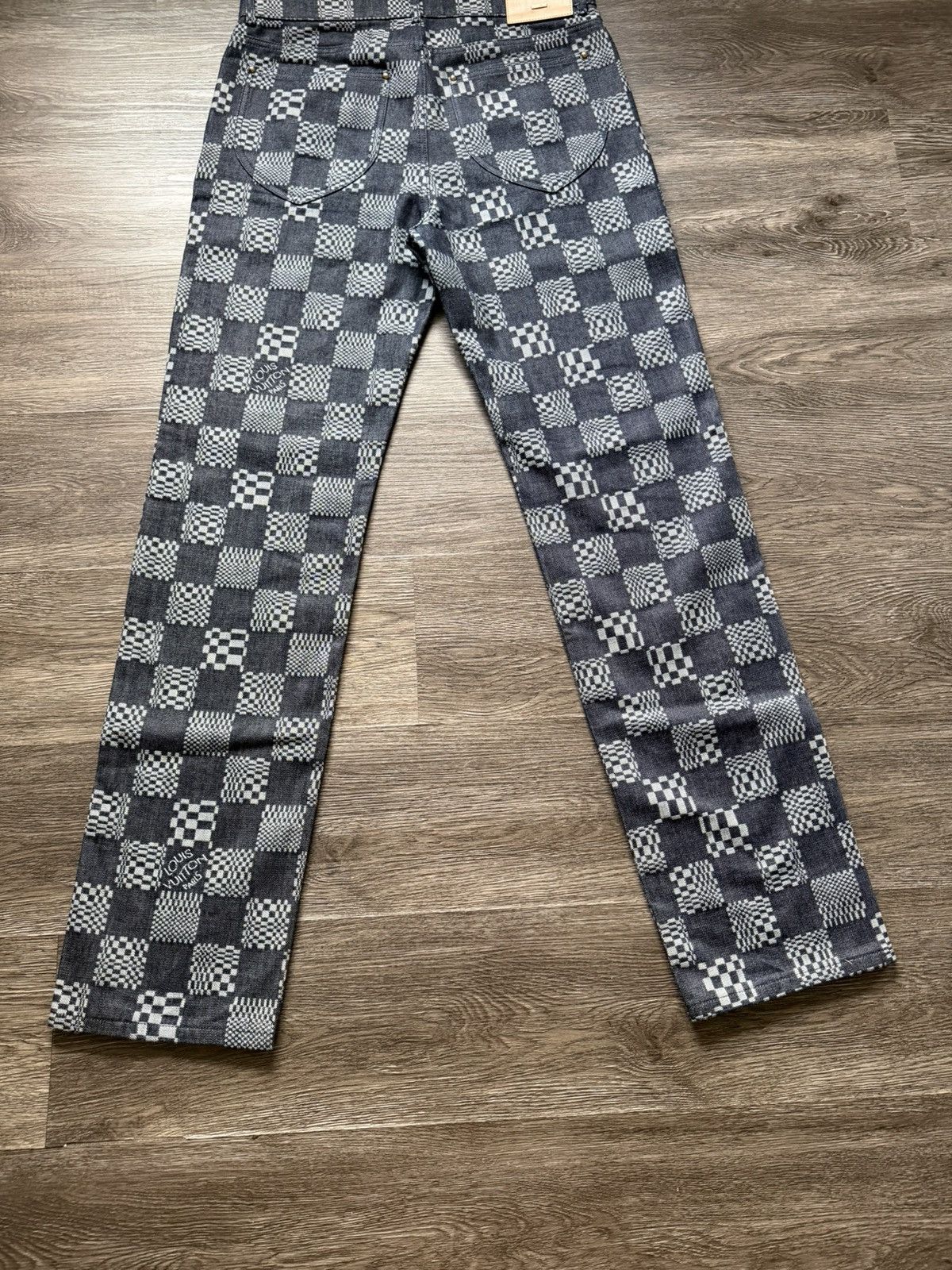 Louis Vuitton Louis Vuitton Distorted Damier Denim Indigo Blue Size 32 Size US 32 / EU 48 - 11 Thumbnail