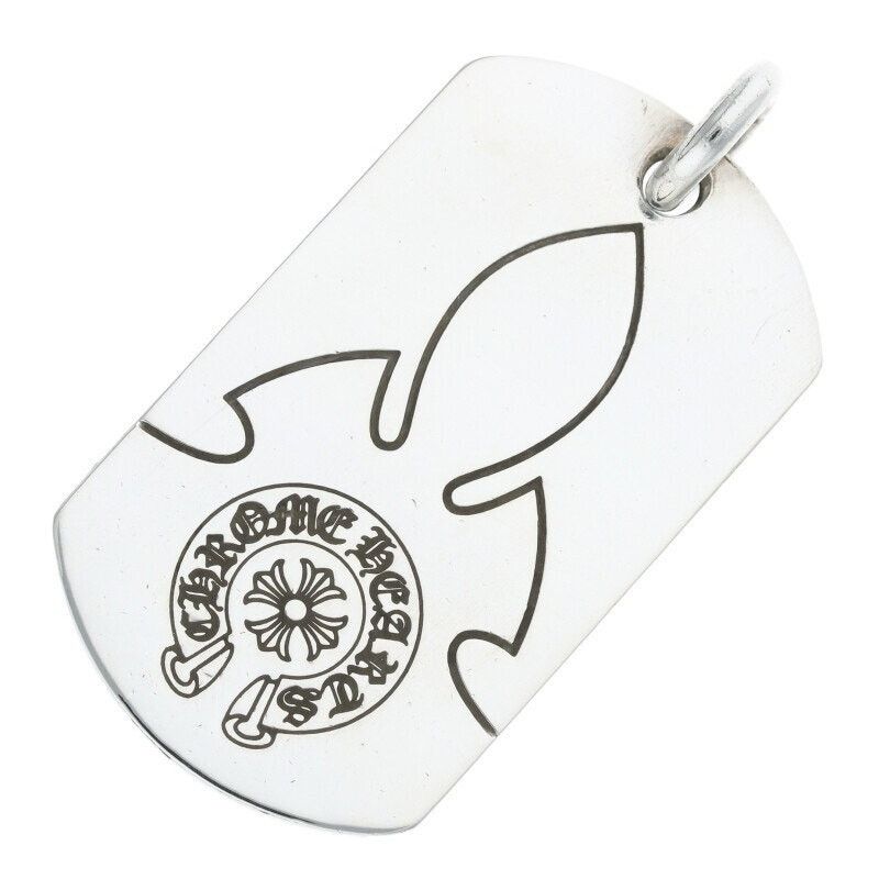 Chrome Hearts Chrome Hearts Flairnie Silver Dog Tag Necklace Size ONE SIZE - 1 Thumbnail