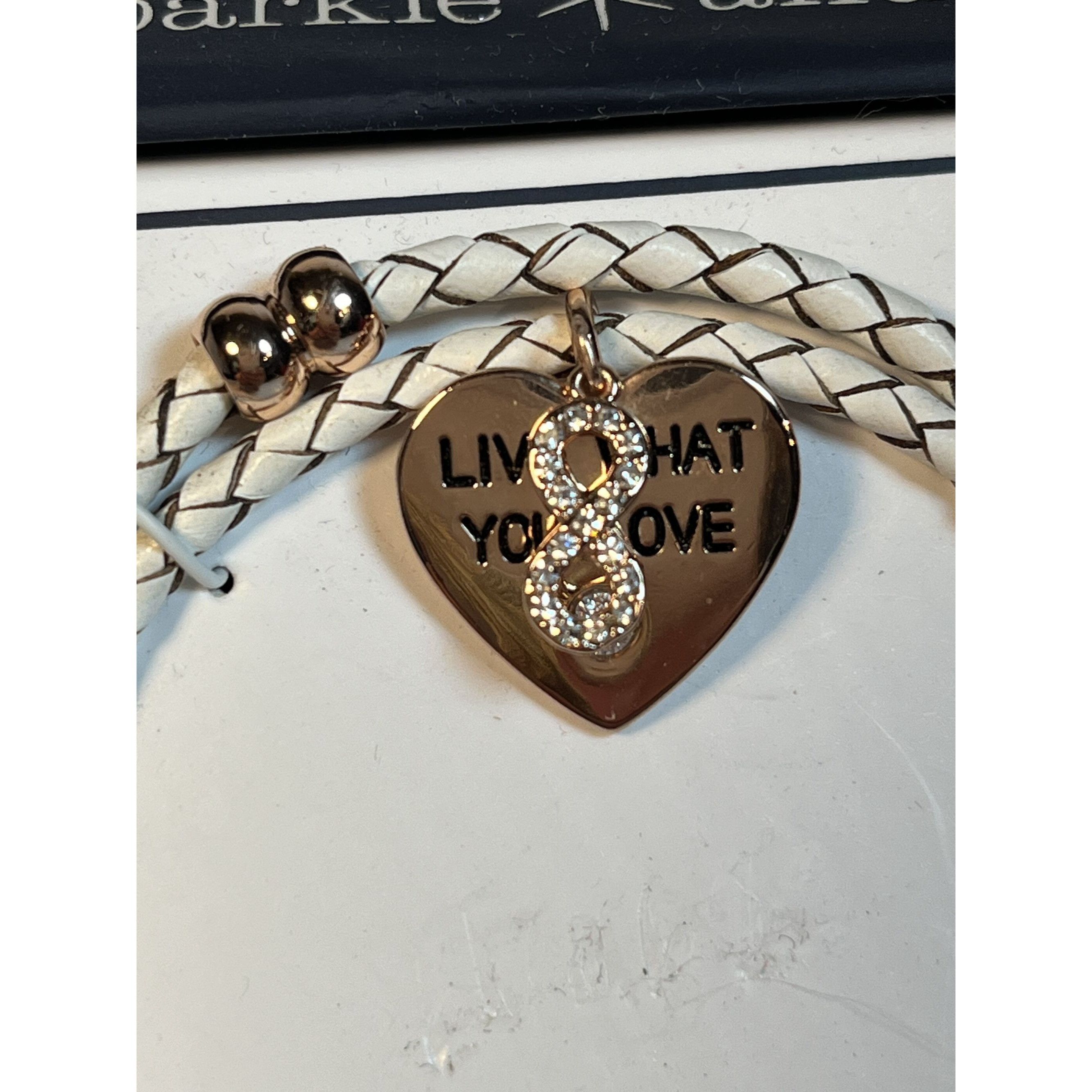 Other Live What You Love Cubic Zirconia Adjustable Bracelet White Size ONE SIZE - 2 Thumbnail