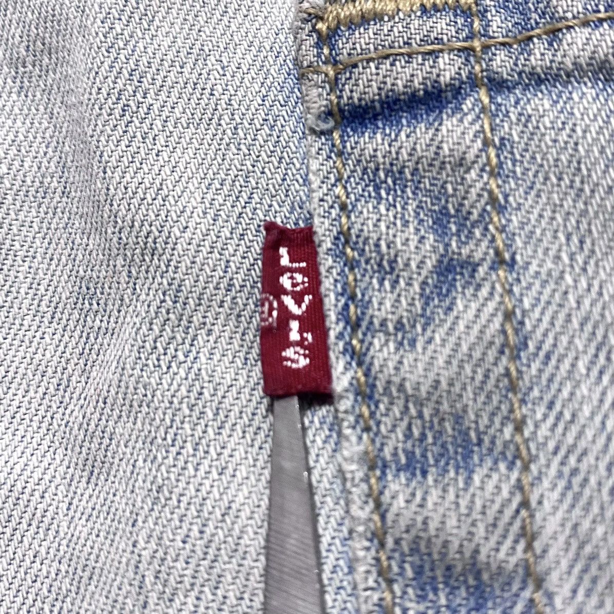 Levi's Vintage Clothing Women’s Levi’s Urban Renewal Washed Blue Mini Shorts Rework Size 29" - 20 Thumbnail