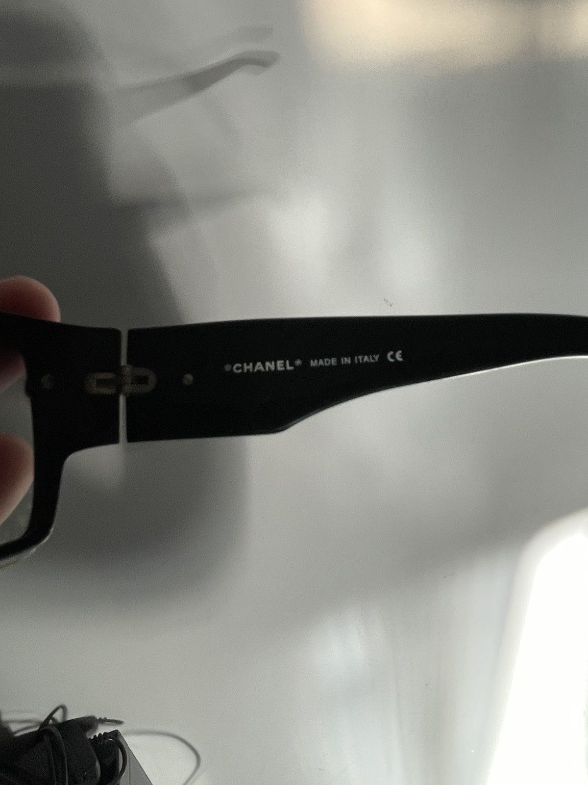 Chanel × Vintage CHANEL SUNGLASSES 5092 LOGO Black Wrap Metal Vintage Iconic Size ONE SIZE - 5 Thumbnail