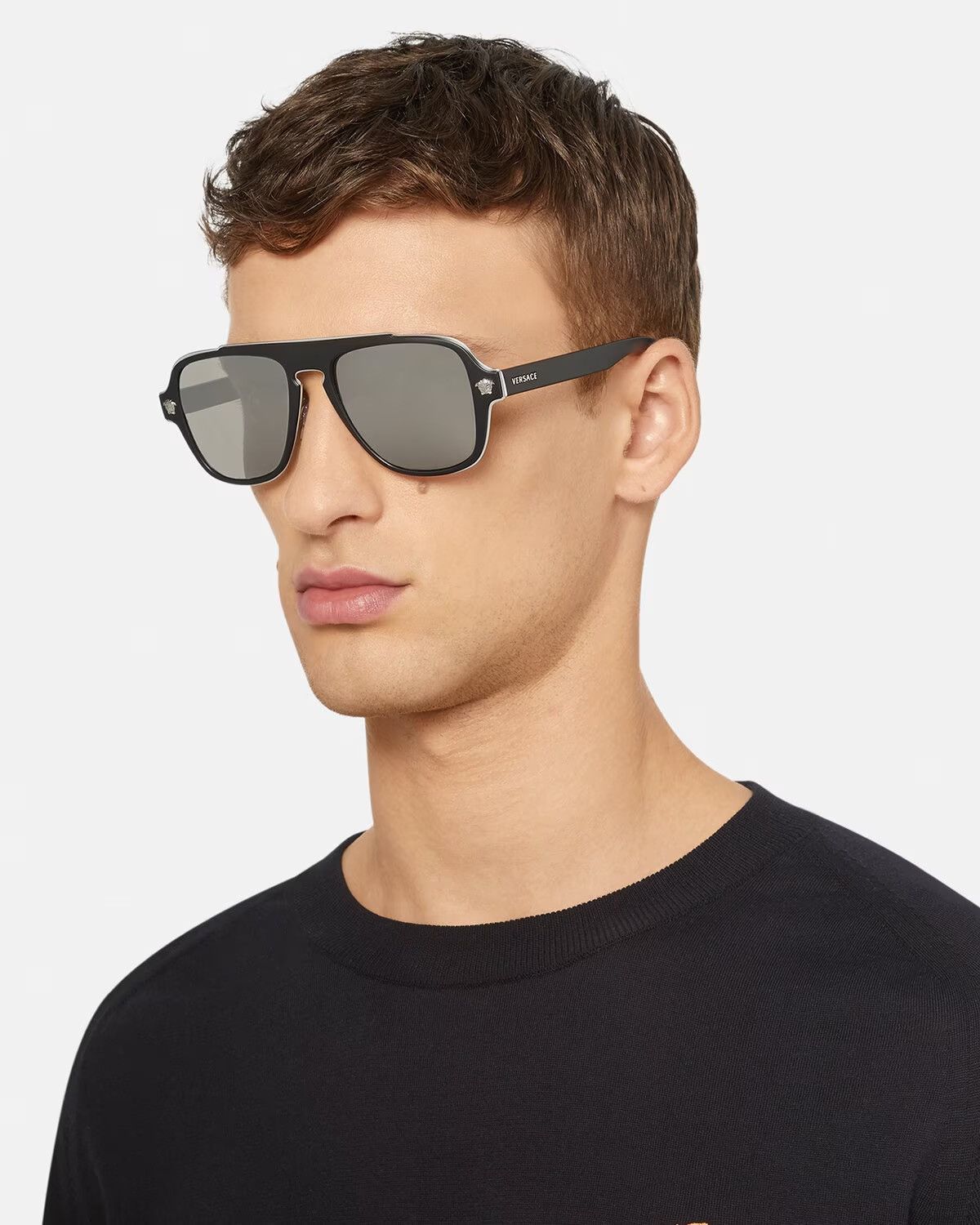 image of New Versace Ve2199 1000/6G Sunglasses Mod 2199 10006G in Grey, Men's