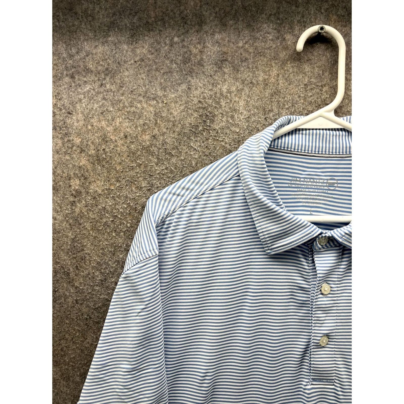 Vineyard Vines Vineyard Vines Jim Nantz Polo Shirt Mens 2XL Blue Stripe Golf Performance Shirt Size US XXL / EU 58 / 5 - 6 Thumbnail