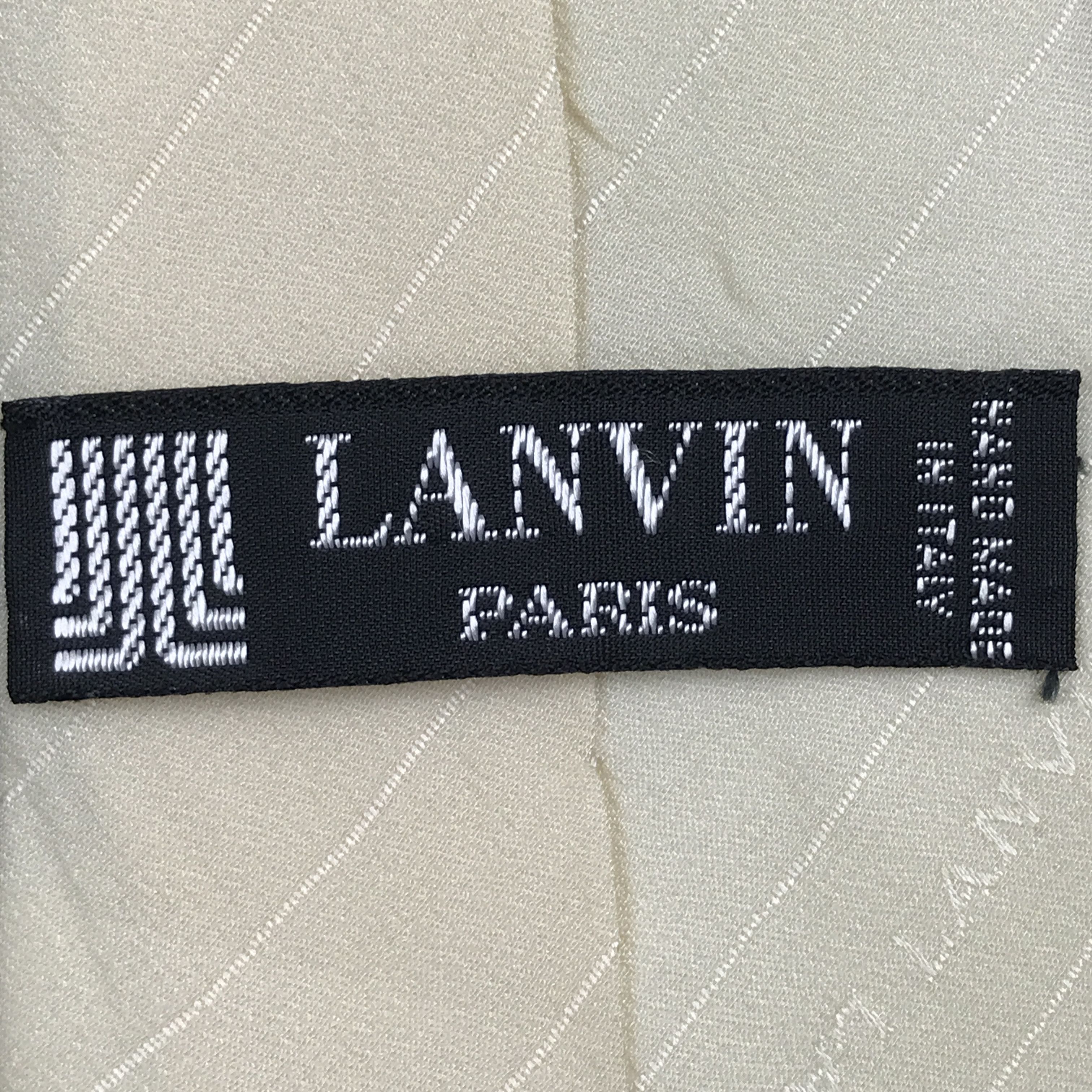 Lanvin × Vintage Vintage Lanvin Silk Necktie Size ONE SIZE - 8 Thumbnail