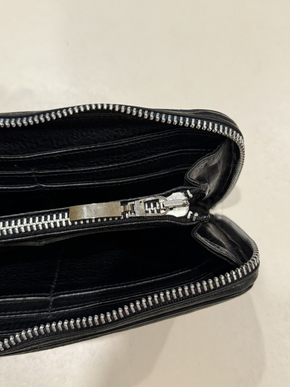 Chrome Hearts Chrome Hearts BS Fleur Wallet Black Leather Silver Scroll Size ONE SIZE - 10 Thumbnail