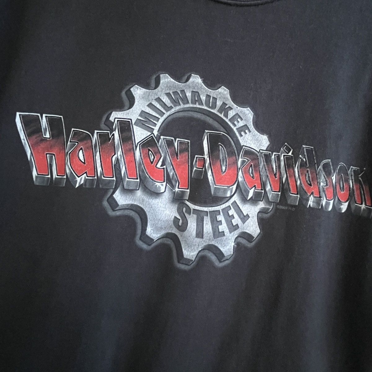 Harley Davidson Vintage Y2K Harley Davidson Barrigada Guam TShirt Size US L / EU 52-54 / 3 - 7 Thumbnail