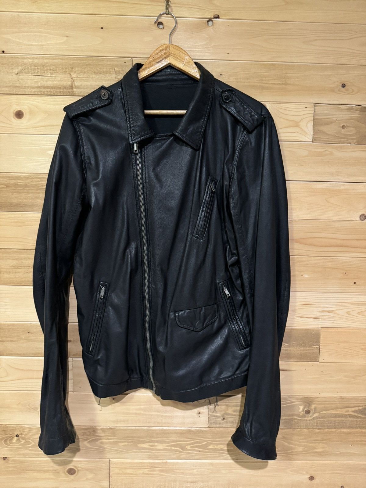 美品 Rick Owens STOOGES 52 Black Stooges Jacket in Black – SVRN