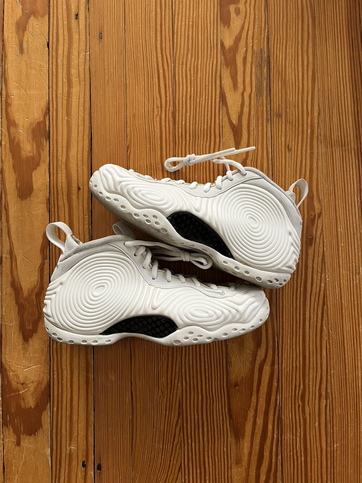 Comme des Garcons × Nike Comme Des Garcons CDG Nike Foamposite White Size US 5.5 / EU 38 - 1 Thumbnail