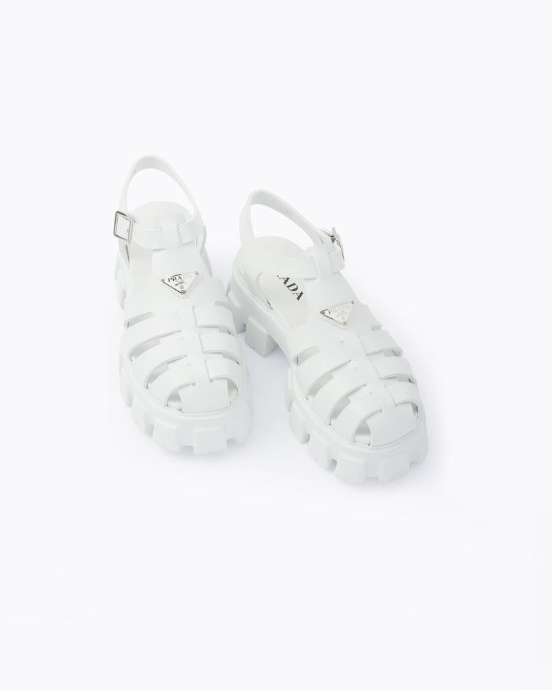 Prada o1mt1gz0526 Rubber Sandals in White Size US 9 / EU 42 - 4 Thumbnail