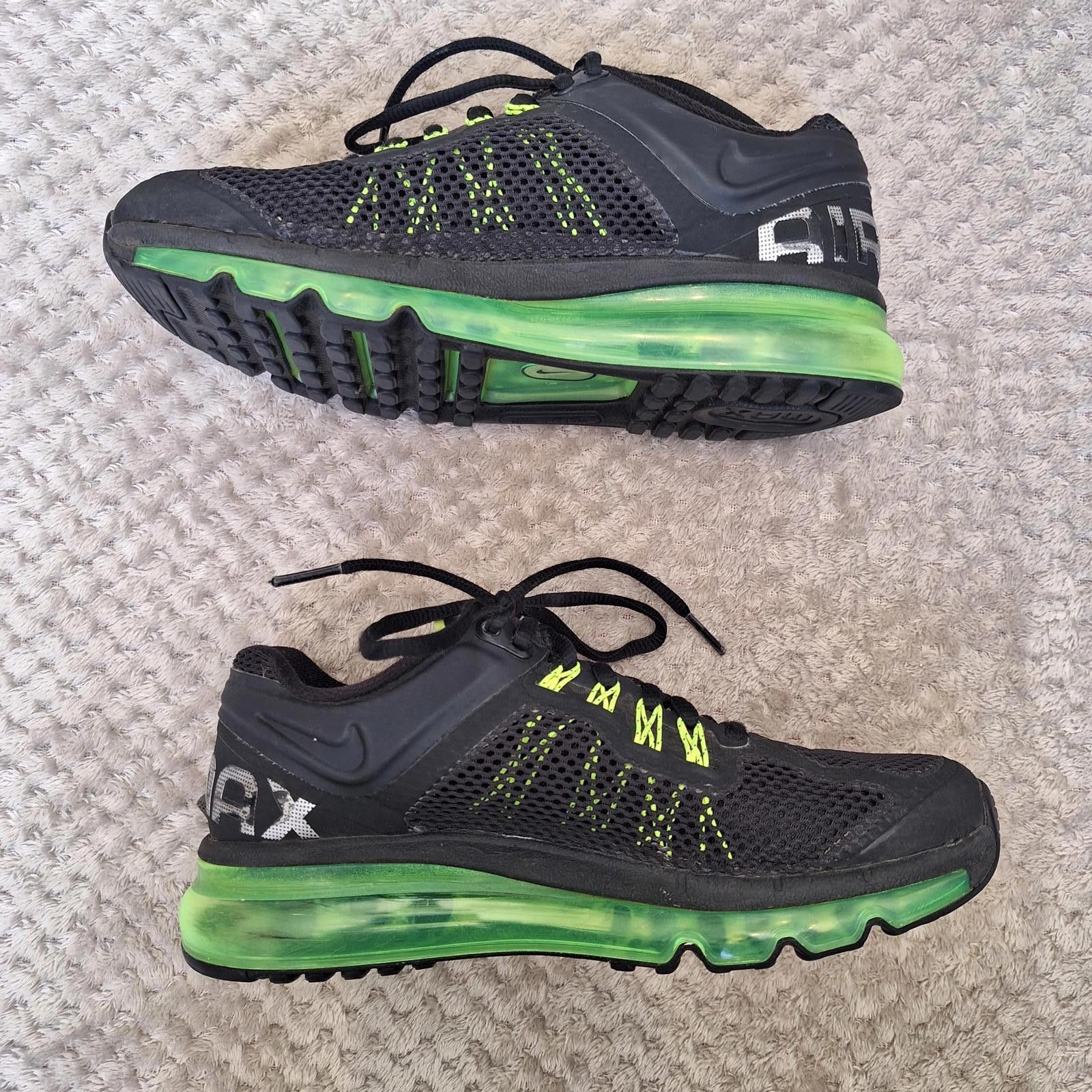 Nike NIKE Air Max 2013 GS 'Black Volt' Sneaker size 5Y, Wom7 Men5 Size US 5 / EU 37 - 2 Thumbnail