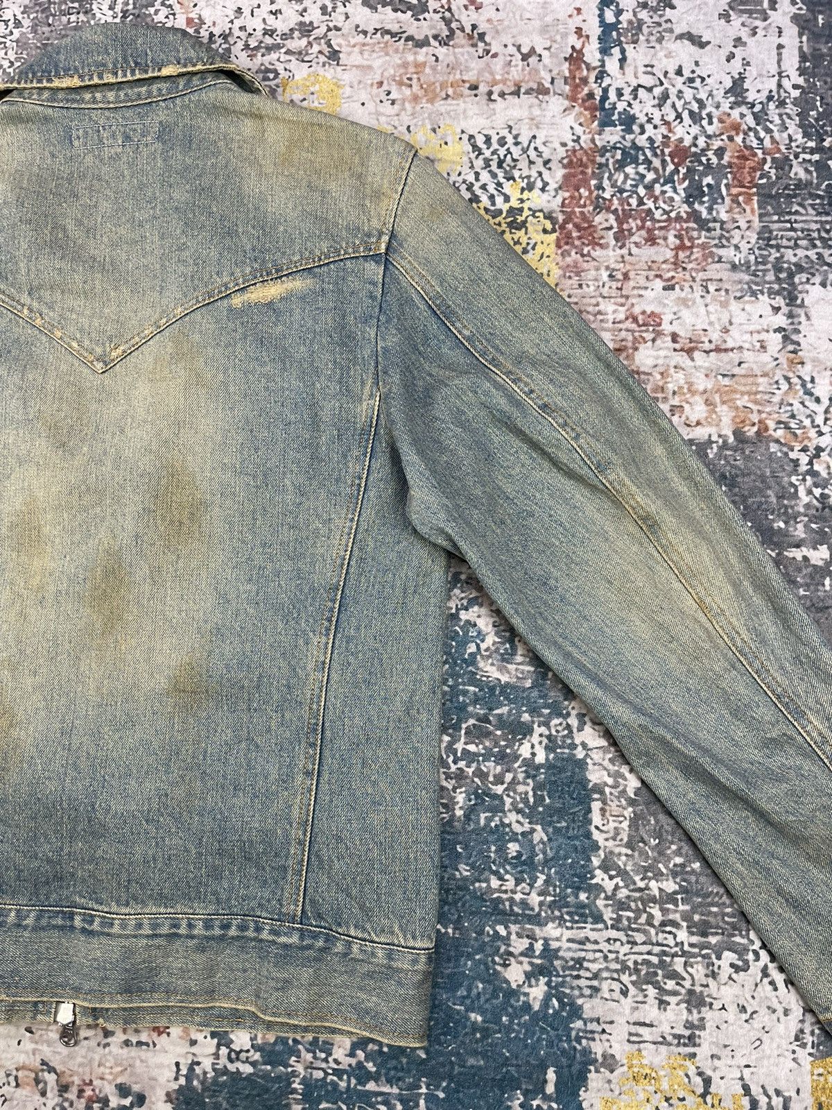 JACKROSE Jackrose Distressed Denim Biker Jackets Size US S / EU 44-46 / 1 - 6 Thumbnail