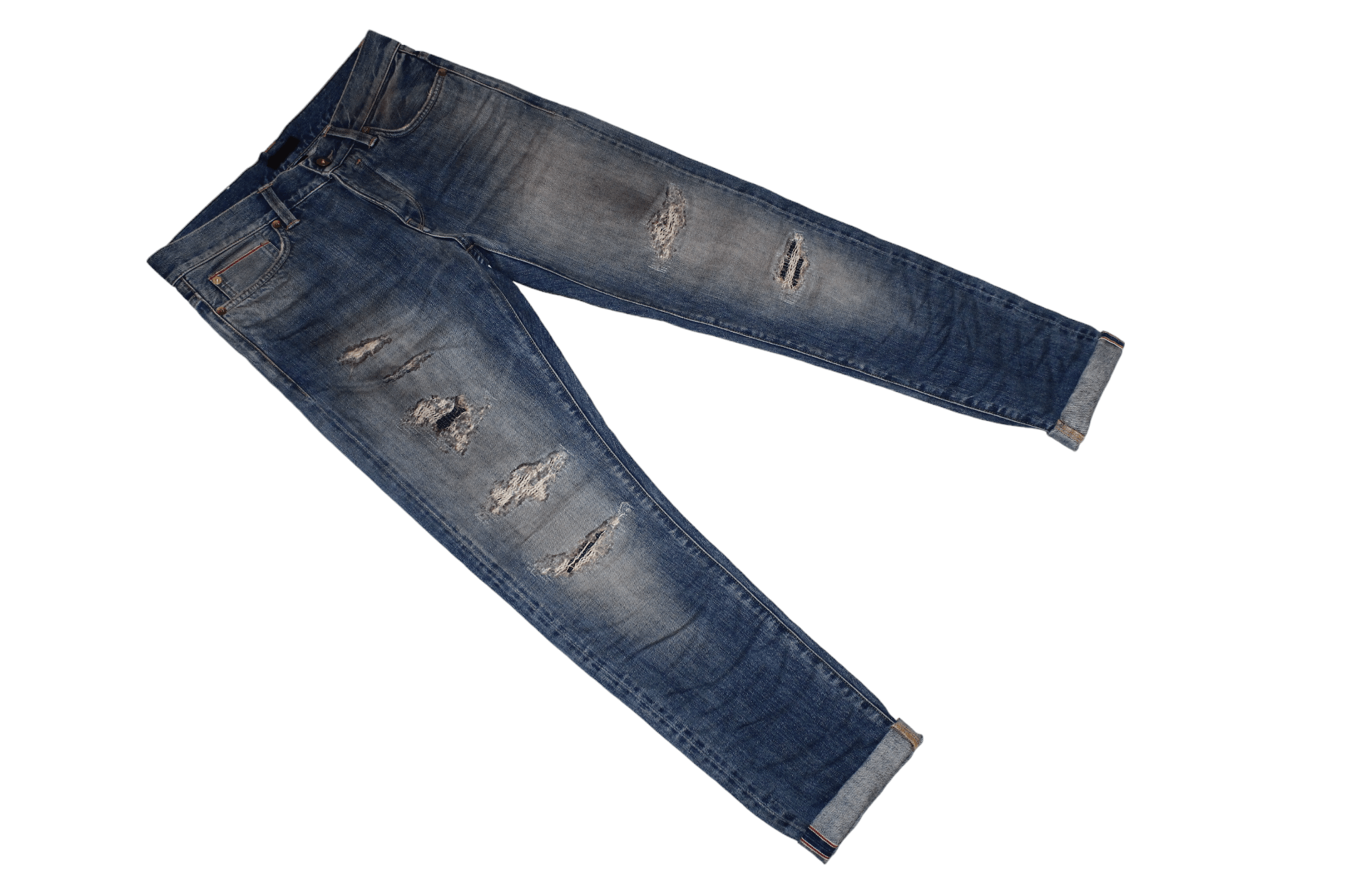 If Six Was Nine 💥 BLUEZONE 2017 Runway Jeans RED SELVAGE. 4x Brands Collab Size US 30 / EU 46 - 4 Thumbnail