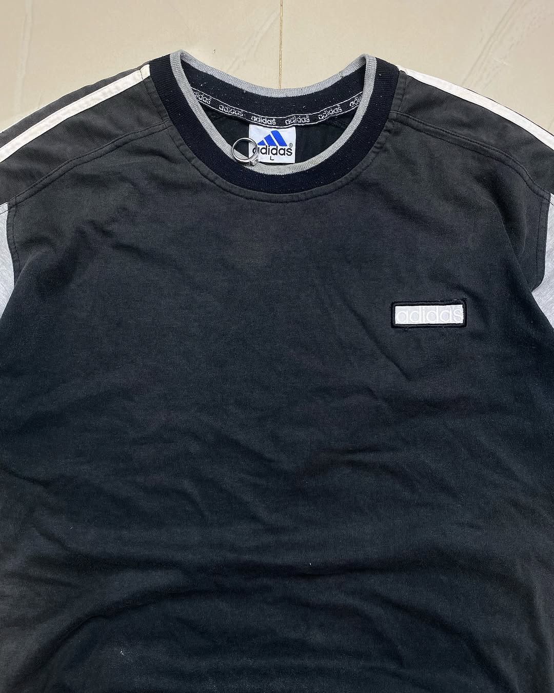 Adidas Vintage Adidas 3Stripe faded tees Size US XL / EU 56 / 4 - 2 Thumbnail