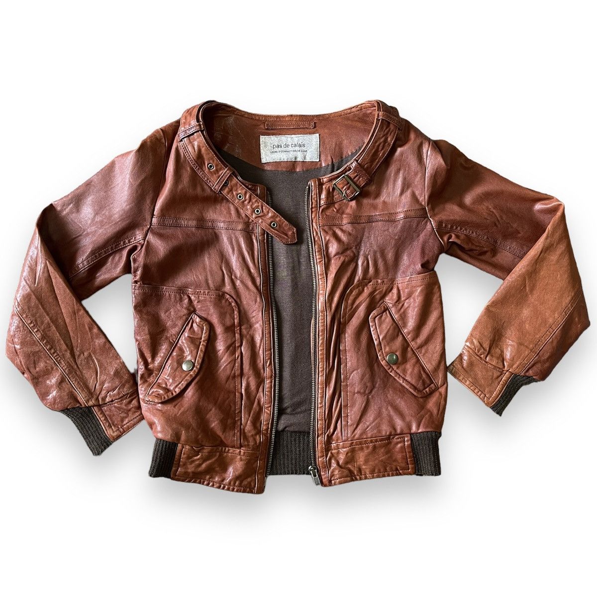 Pas de Calais × Seditionaries Bondage Pas De Calais Sheepskin Leather Jacket Size 38 Size XS / US 0-2 / IT 36-38 - 1 Thumbnail
