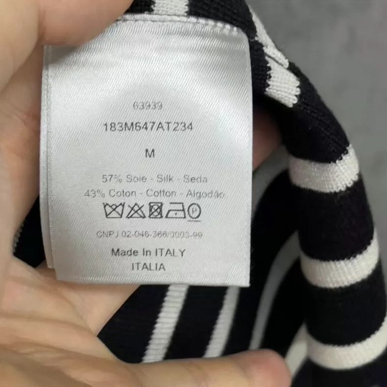 Dior Dior Striped Logo Short Sleeve Shirt-2506 Size US M / EU 48-50 / 2 - 4 Thumbnail