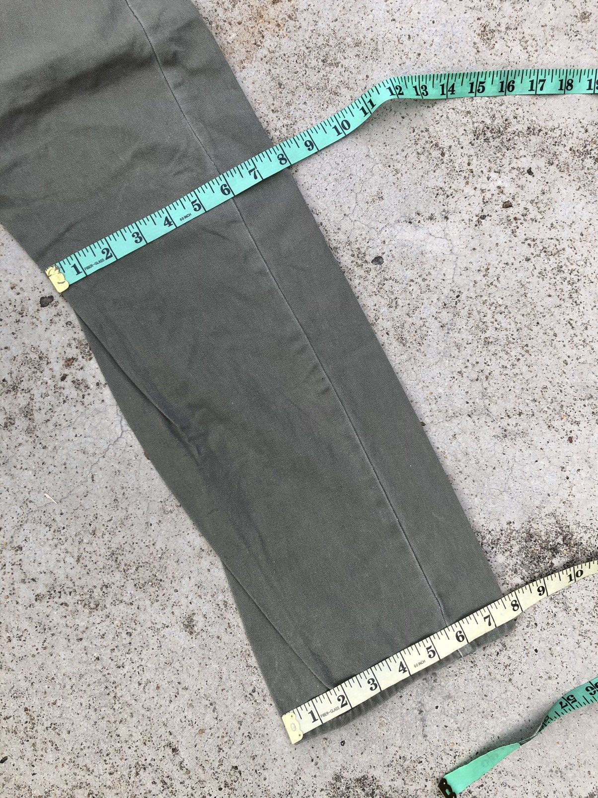 Japanese Brand DOUBLE WAIST GREEN ARMY PANT BY DOMINATE Size US 30 / EU 46 - 9 Thumbnail