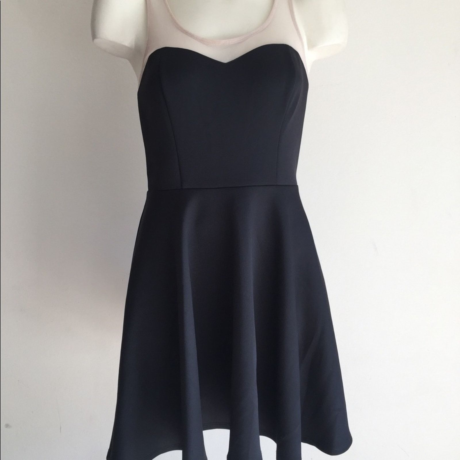 American Rag New Medium dress Flare with sheer nude NWT Size M / US 6-8 / IT 42-44 - 1 Thumbnail