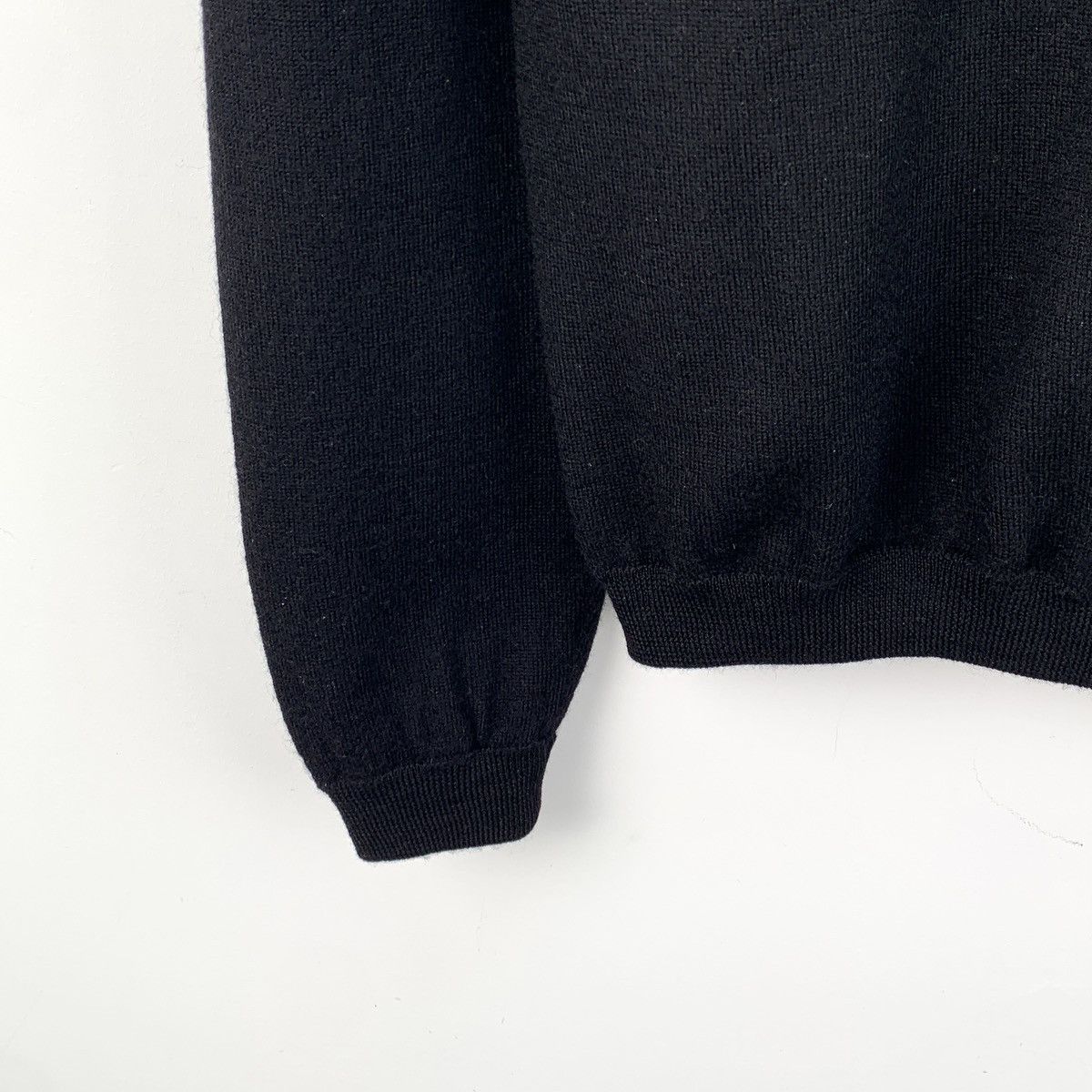 Balenciaga Prada Black Triangle Label Wool Stand Collar Zipper Jacket Size XL / US 12-14 / IT 48-50 - 4 Thumbnail