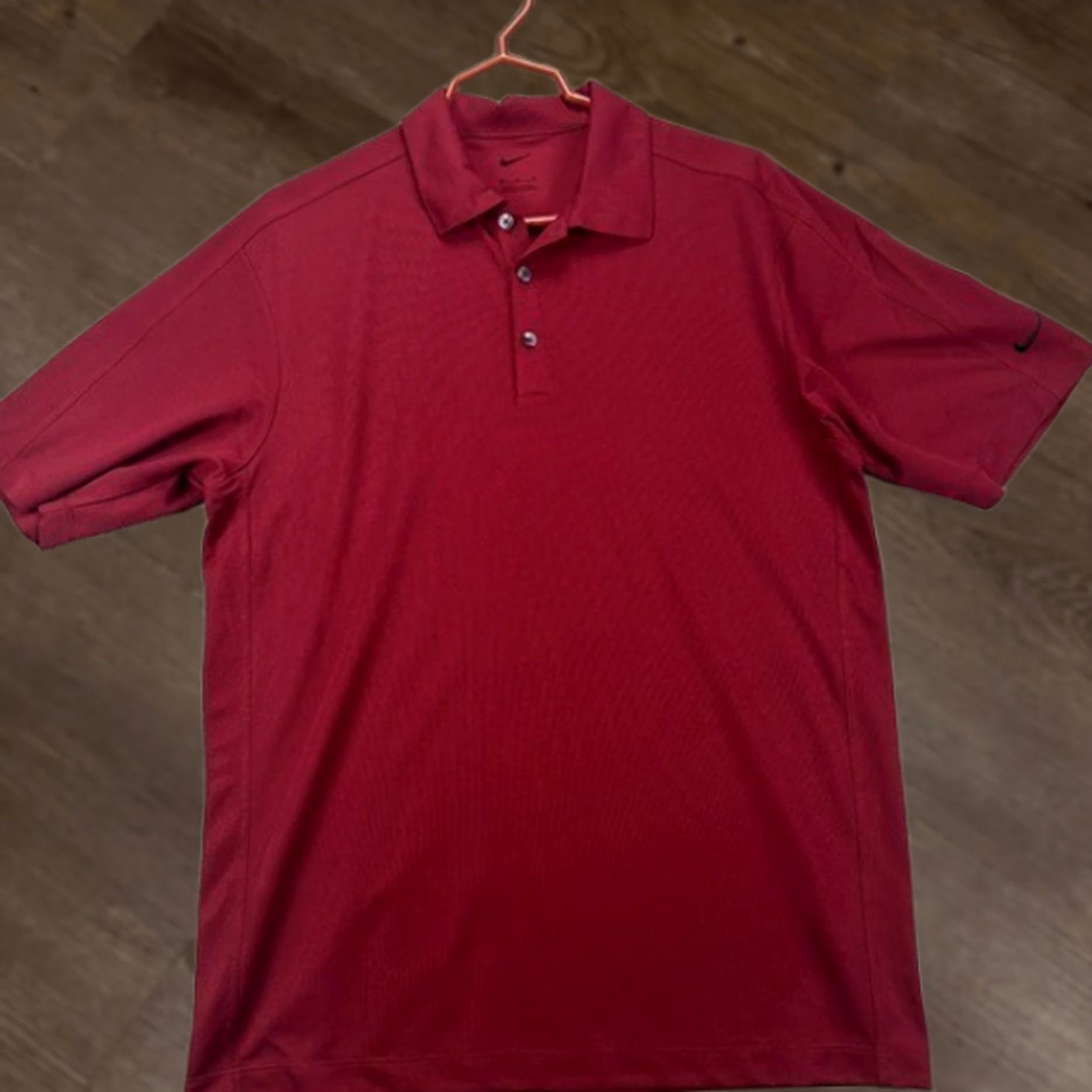 Nike Nike Golf Polo Shirt Mens Medium Red Dri FIT Performance Stretch Tech NEW Size US M / EU 48-50 / 2 - 1 Thumbnail