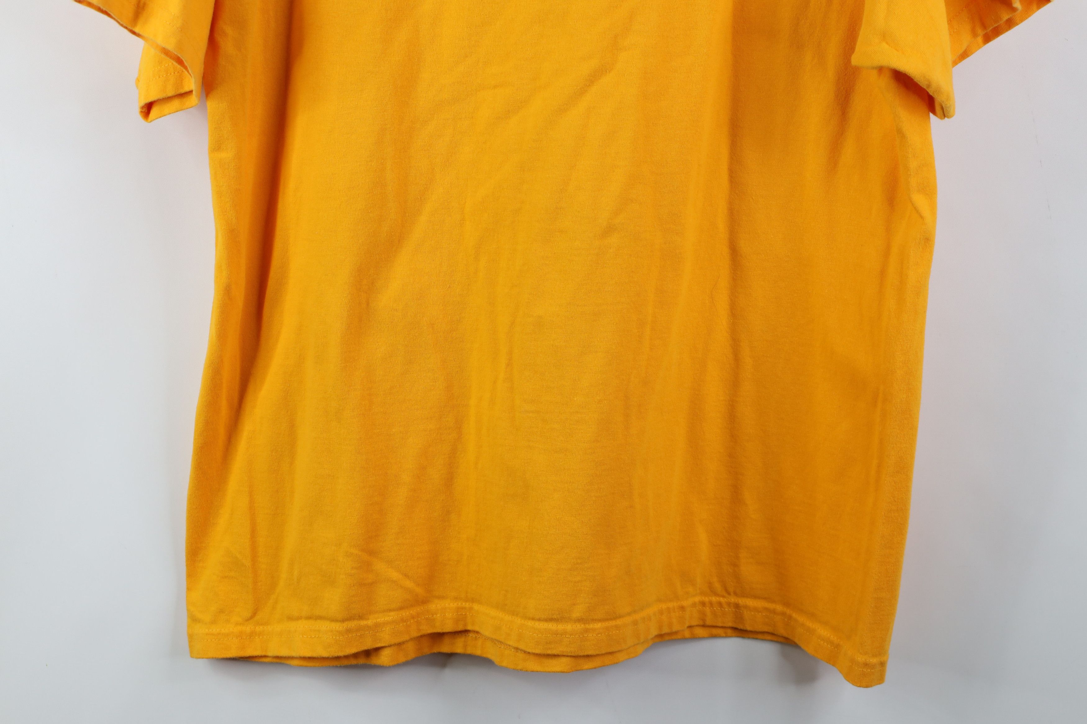 Hanes Vintage 90s Hanes Beefy Blank Heavy Cotton T-Shirt Yellow Size US XL / EU 56 / 4 - 10 Thumbnail