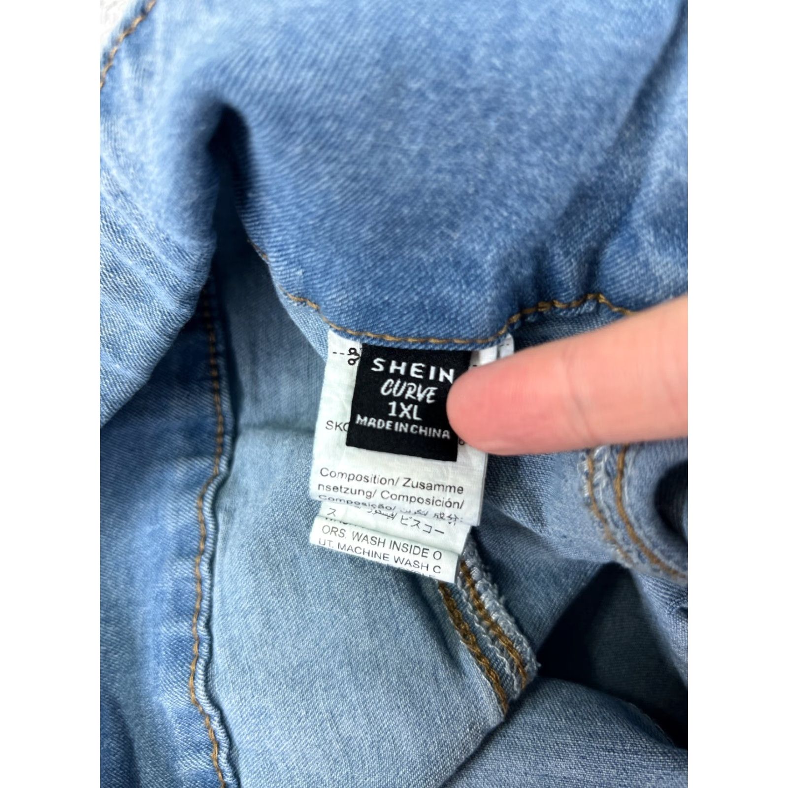 Shein Shein Jeans Womens 30 Blue Denim Flare Mid Rise 30x28 Cotton Blend Stretch Size 30" / US 8 / IT 44 - 6 Thumbnail