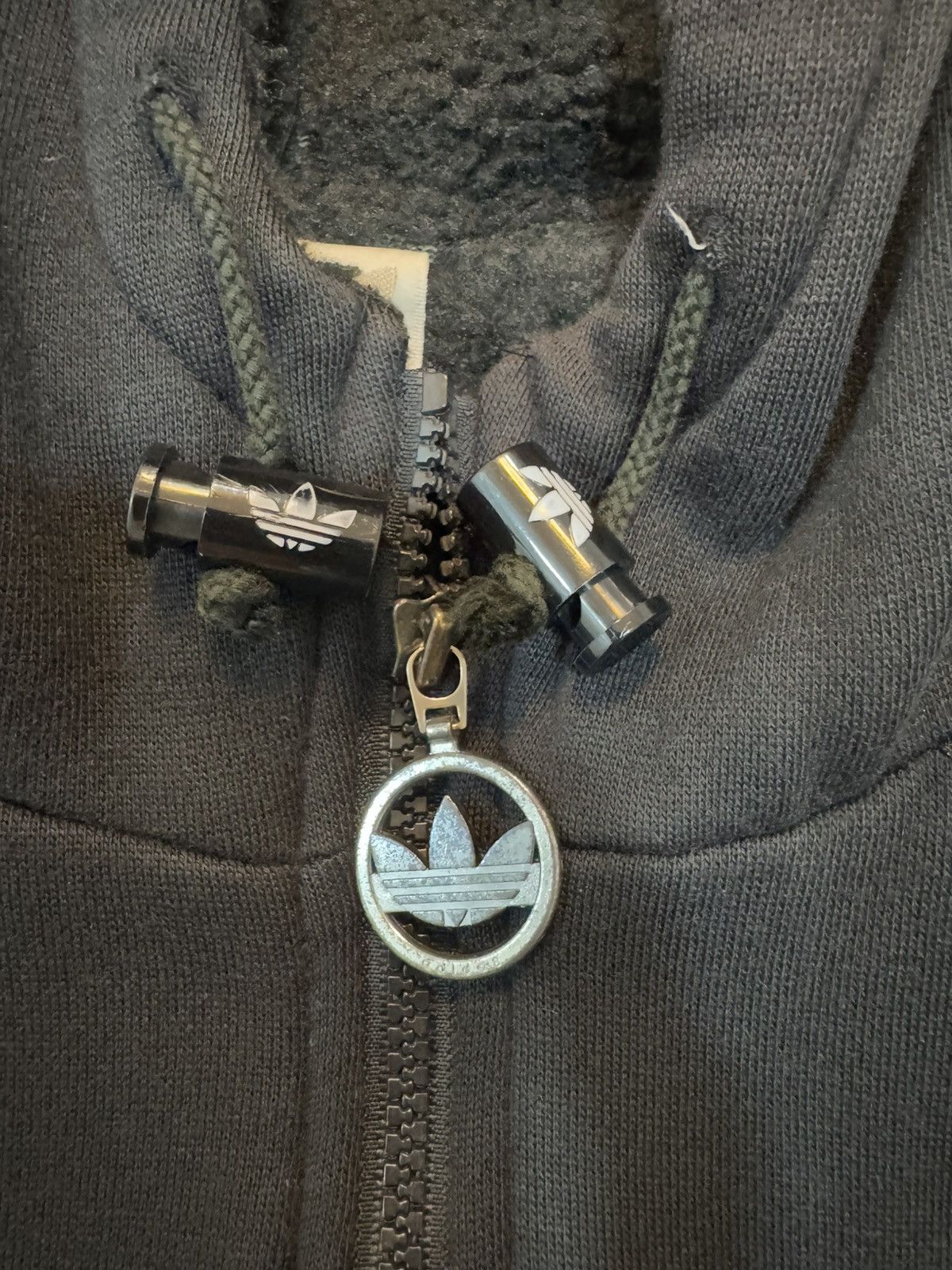 Adidas × Vintage Vintage Faded Adidas Big Logo Zipper Hoodie Size US M / EU 48-50 / 2 - 5 Thumbnail
