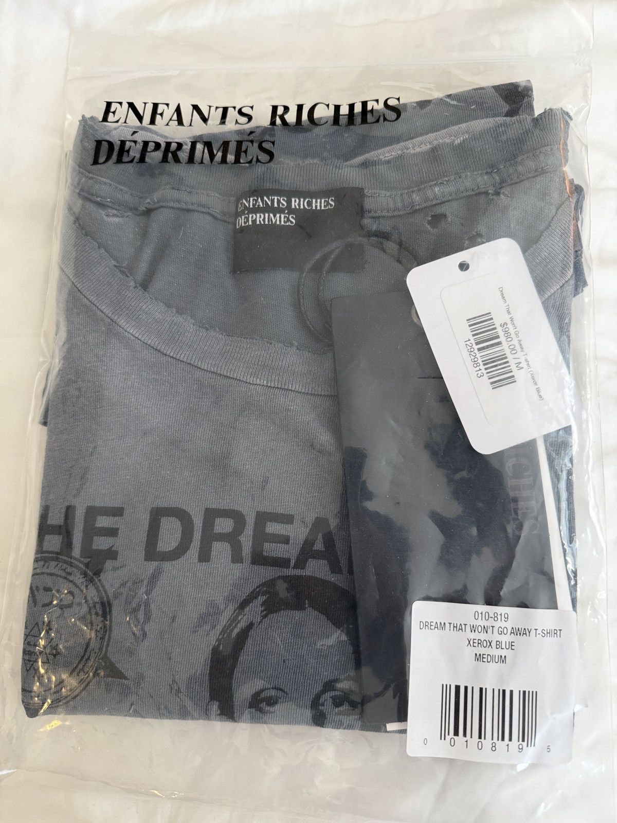 Enfants Riches Deprimes Enfants Riches Deprimes ‘Dream That Won’t Go Away’ Tee Xerox Size US M / EU 48-50 / 2 - 8 Thumbnail