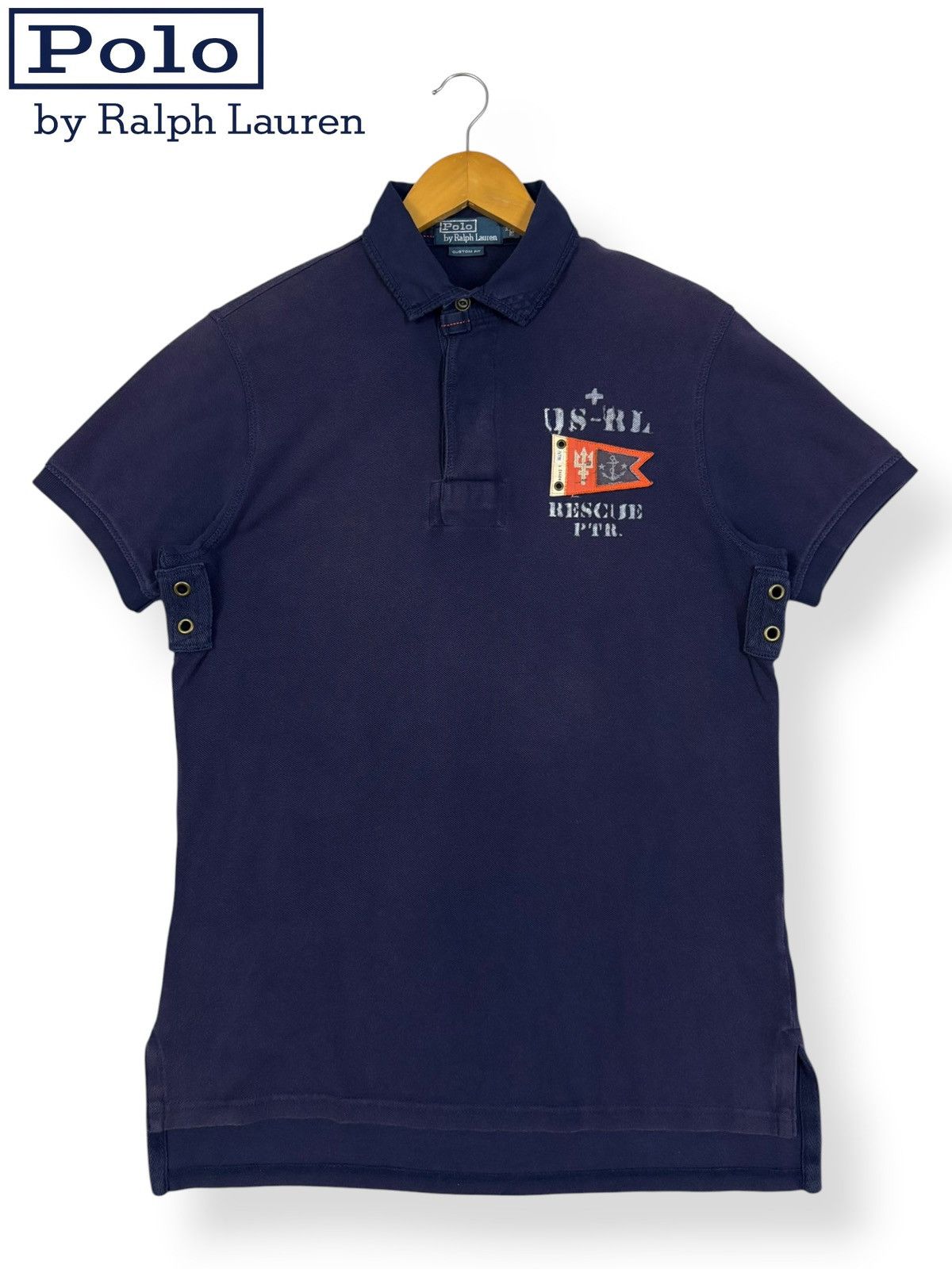 Ralph Lauren Vintage Ralph Lauren US Navy Rescue PTR Squad Polo Shirt Size US M / EU 48-50 / 2 - 2 Thumbnail