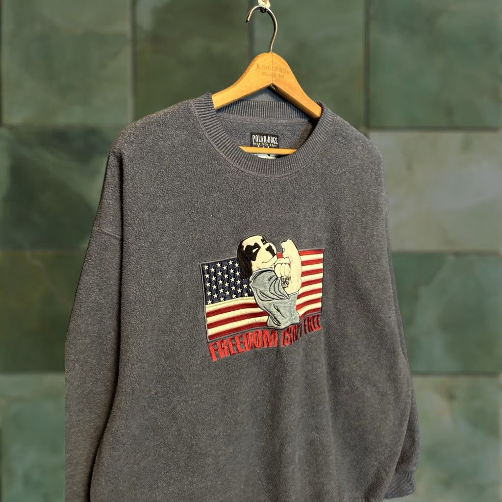 Big Dogs VINTAGE Big Dogs Sweatshirt Gray Fleece Pullover Size L Men Dogs 90s/2000s Size US L / EU 52-54 / 3 - 1 Thumbnail