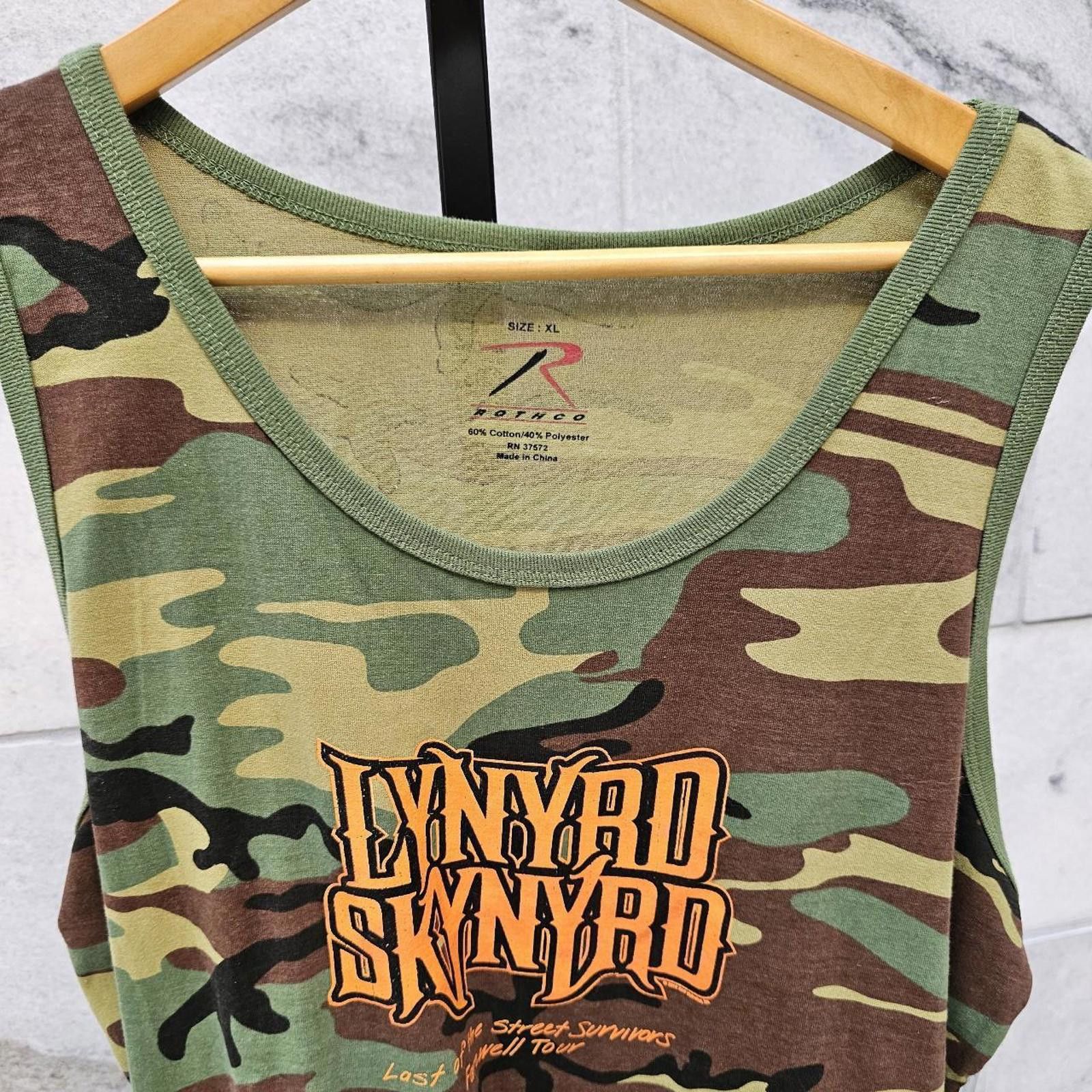 Rothco Lynyard Skynyrd Farewell Tour Camo Women's Tank Top Size XL / US 12-14 / IT 48-50 - 2 Thumbnail