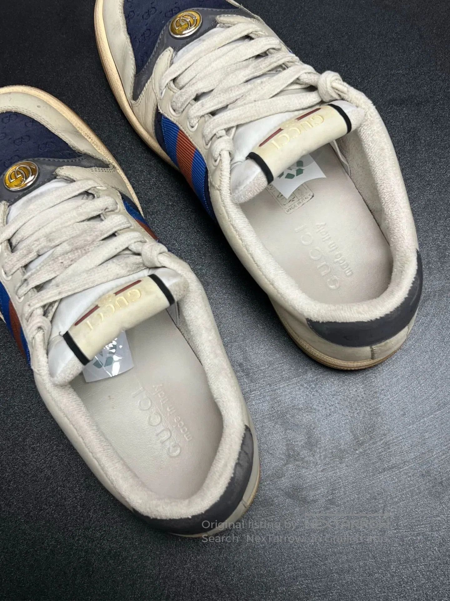 Gucci gucci distressed sneakers gray white blue 38.5. Size US 5.5 / EU 38 - 4 Thumbnail