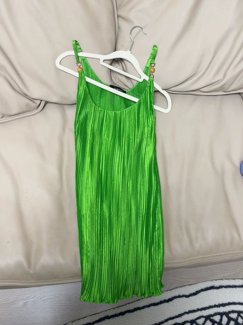 Versace Versace Resort series little green dress Size S / US 4 / IT 40 - 5 Thumbnail