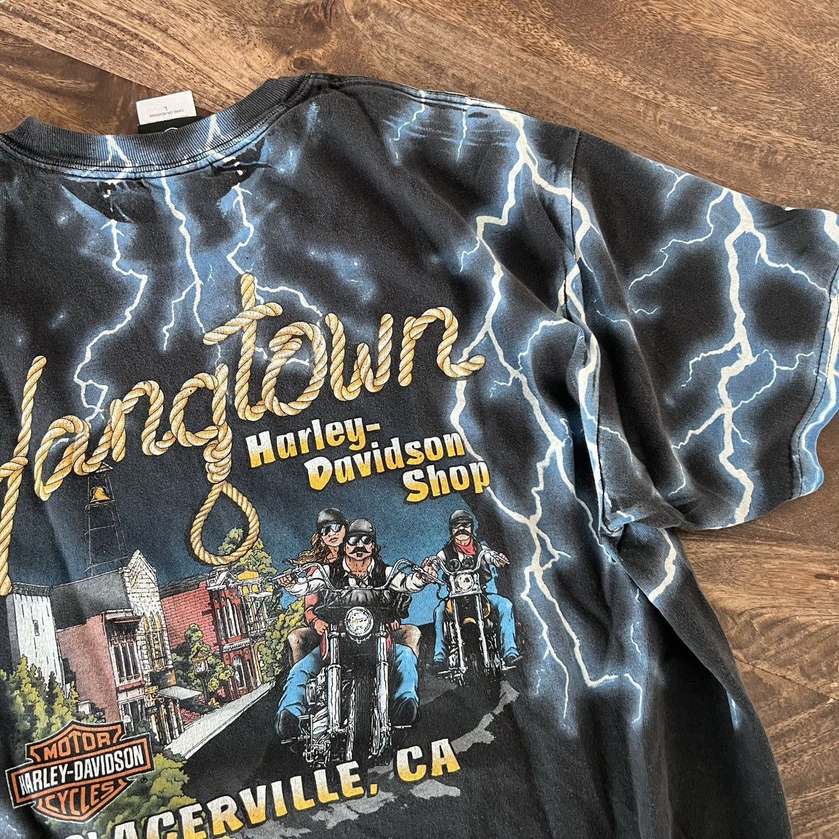 Vintage Vintage Harley Davidson Lightning shirt rare Size US L / EU 52-54 / 3 - 2 Thumbnail