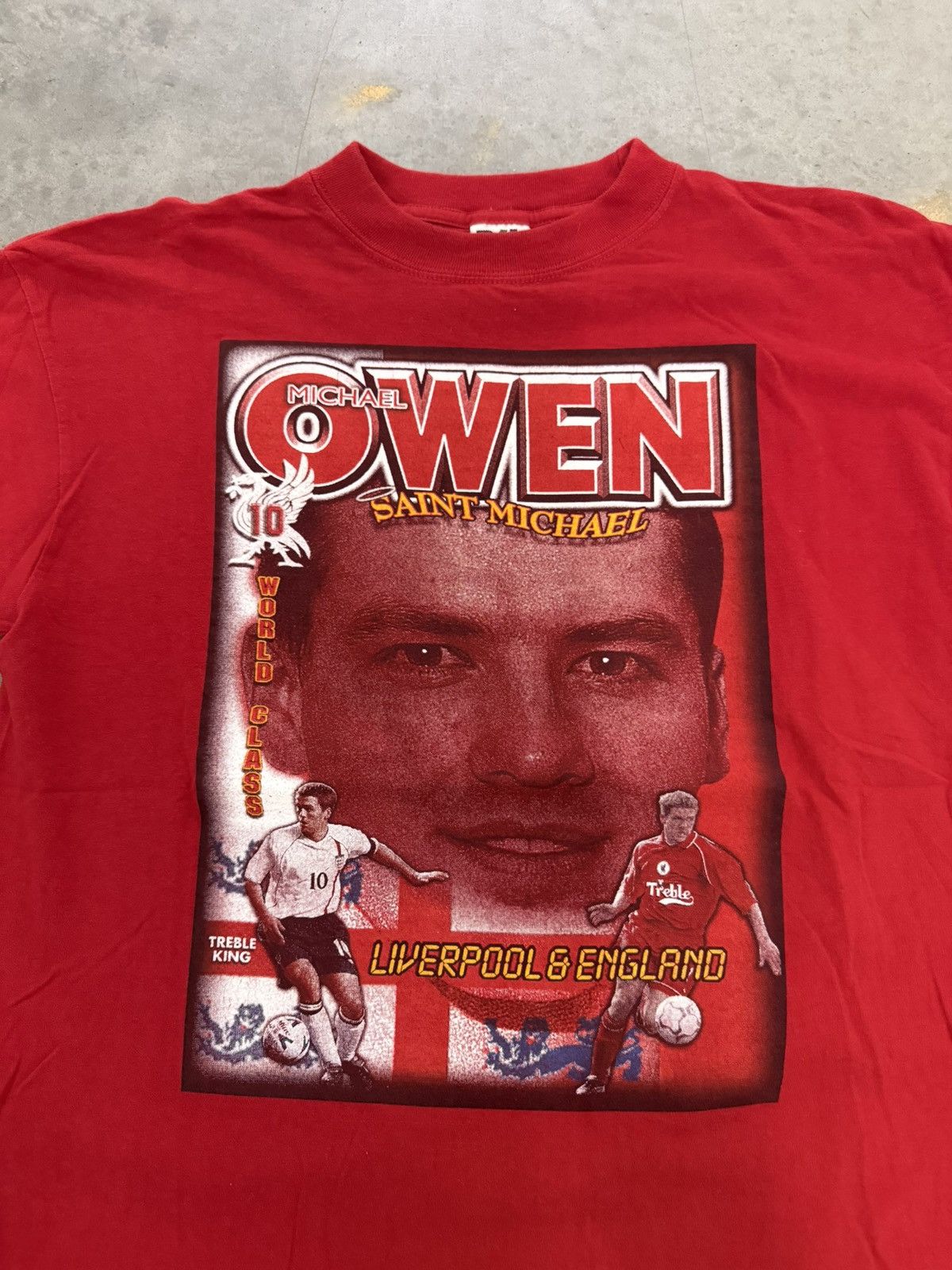 Adidas Liverpool FC Micheal Oven Soccer Player T Shirt England M Size US M / EU 48-50 / 2 - 5 Thumbnail
