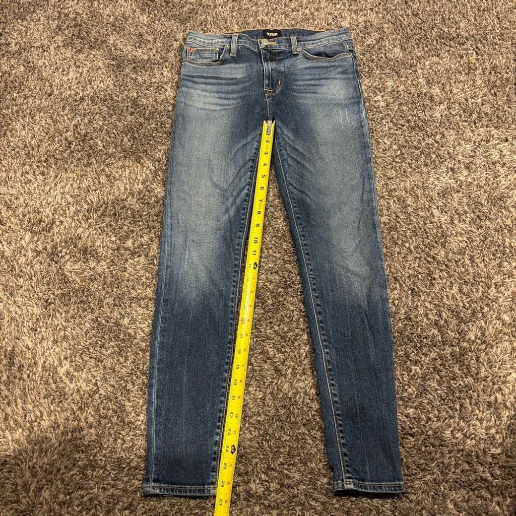 Hudson Hudson Jeans Women's Faded Blue Skinny Jeans Size 27" / US 4 / IT 40 - 3 Thumbnail