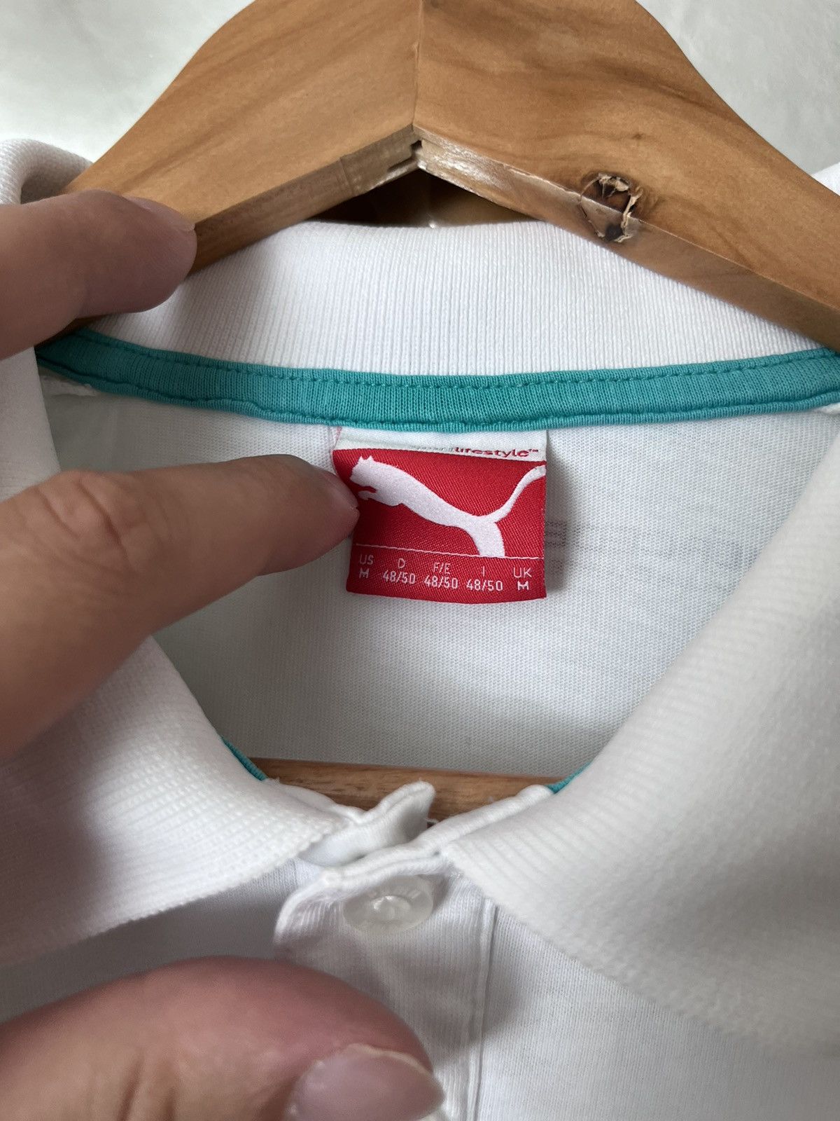 Puma Vintage Mercedes Benz Formula One Petronas AMG Polo Y2K Size US M / EU 48-50 / 2 - 9 Thumbnail