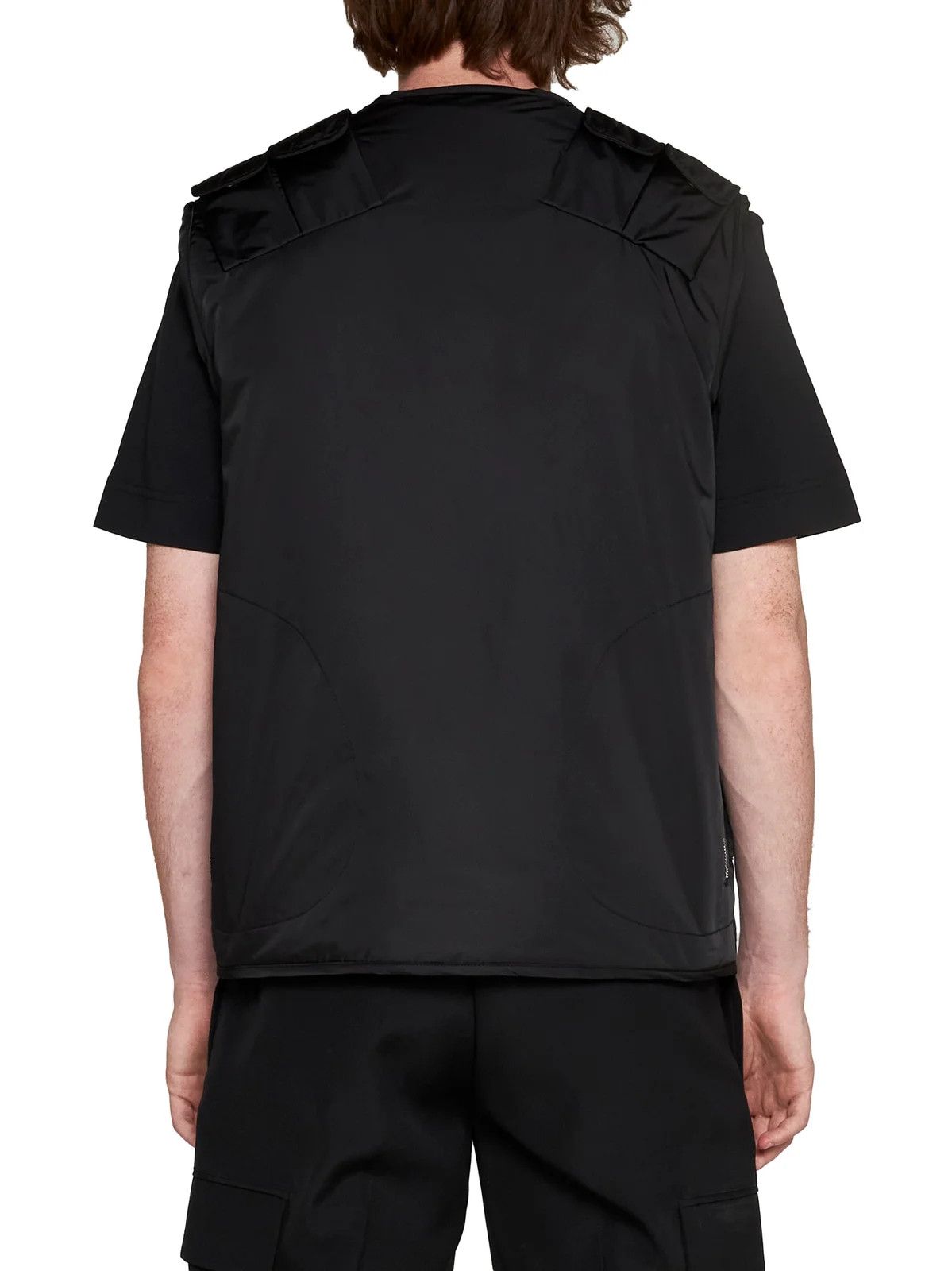 Givenchy o1srvl11e0624 Zip-Up Logo Embroidered Vest in Black Size US XL / EU 56 / 4 - 2 Thumbnail