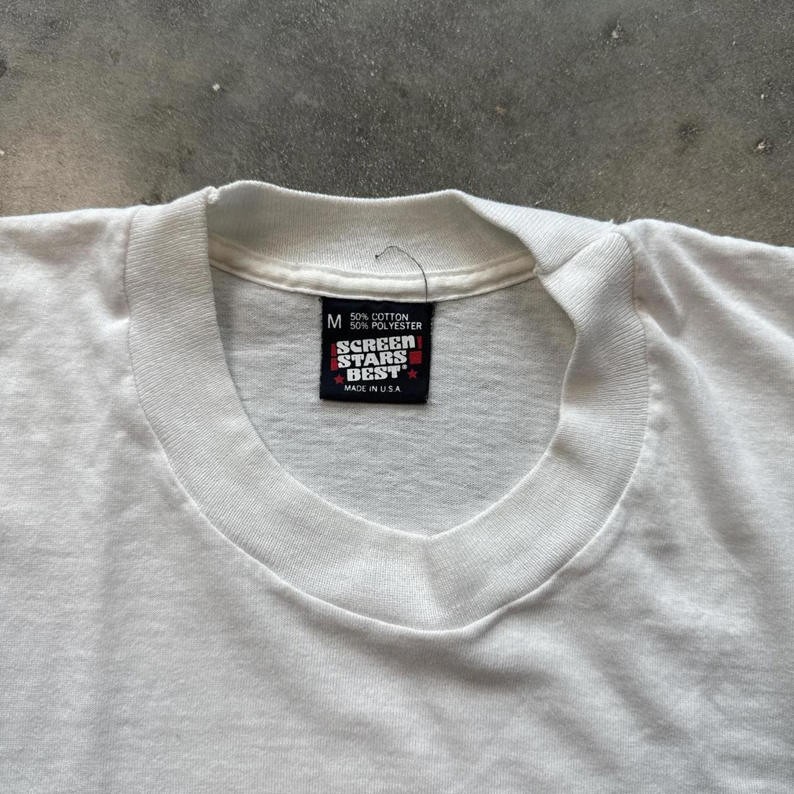 Other Jesus "Peace Sign" Vintage 90s T-Shirt On Screen Stars Tag Size US M / EU 48-50 / 2 - 6 Thumbnail