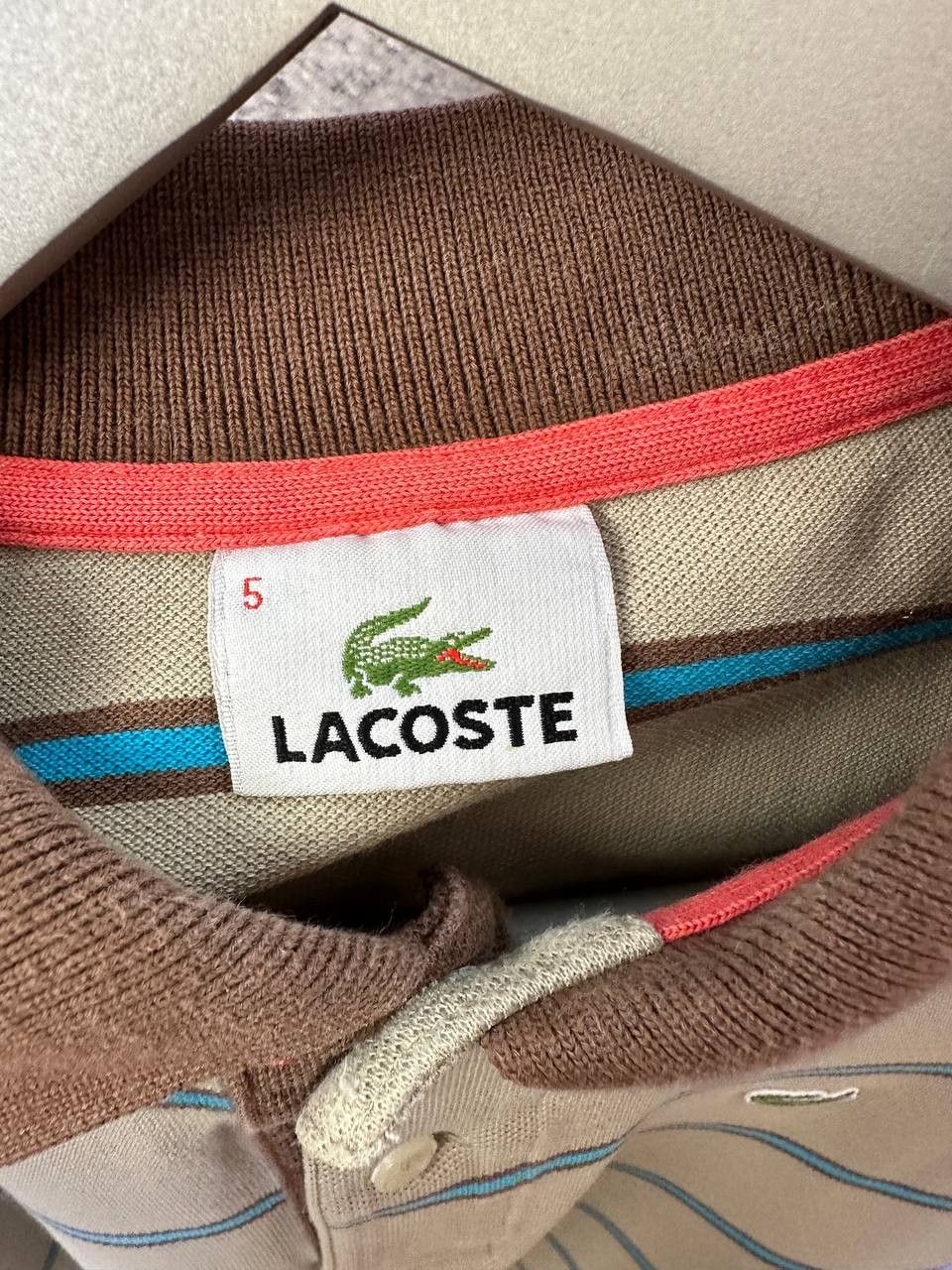 Lacoste Lacoste Basi Sa Striped Polo Shirt Short Sleeve Casual Size US L / EU 52-54 / 3 - 11 Thumbnail
