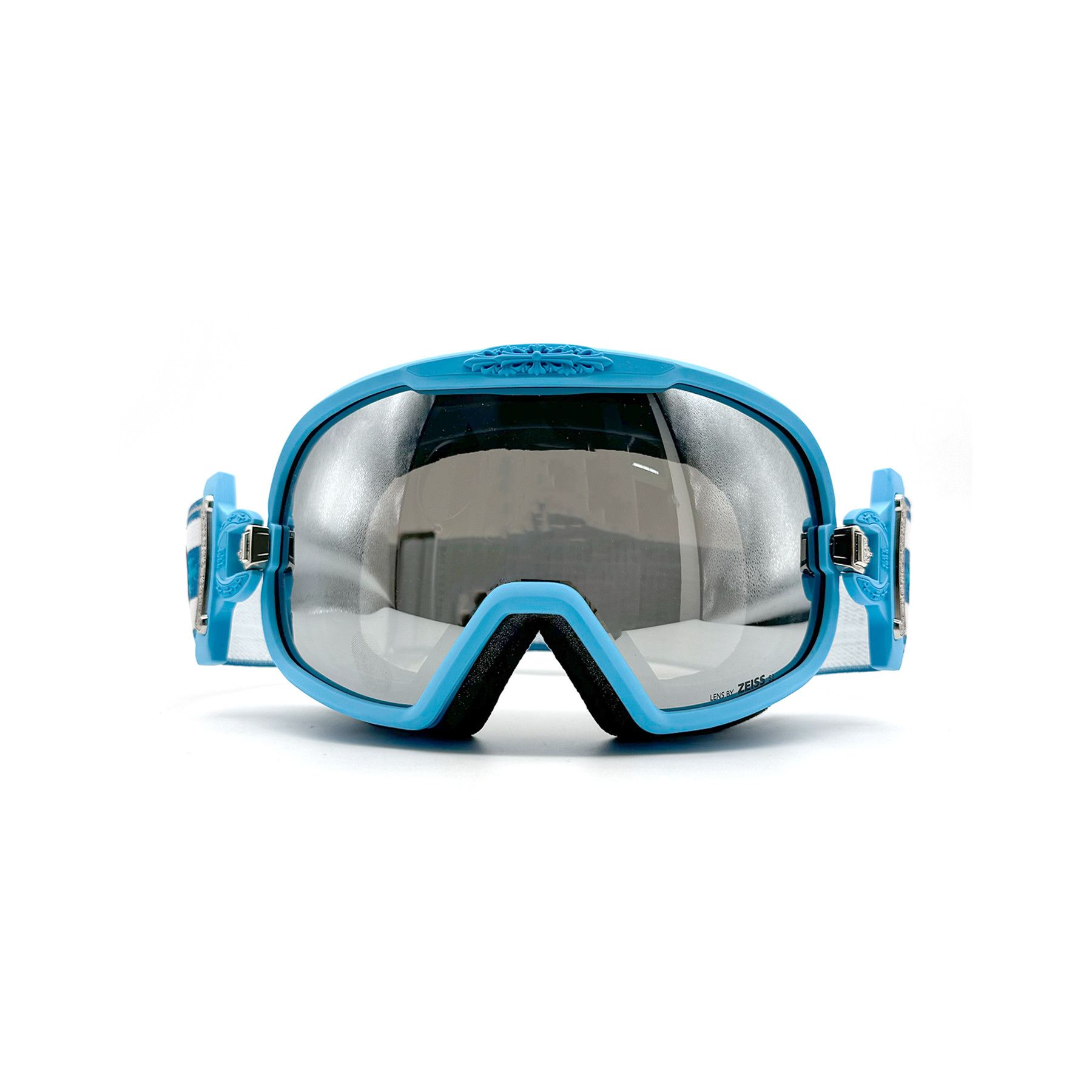 Chrome Hearts Chrome Hearts SILVER MORNING Blue Ski Cross Goggles Size ONE SIZE - 2 Thumbnail