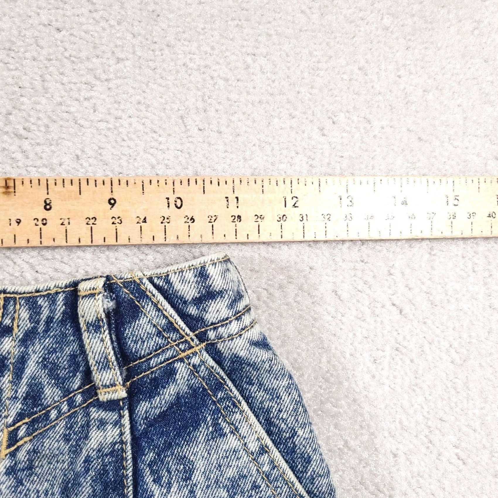 J Brand VINTAGE Sweet Camel Denim Mini Skirt Women's Juniors 00 22X18 Y2K Acid Wash Pocket Short Blue Cotton Denim 90s Festival Retro 00s 00s Girls Size 24" / US 00 / IT 34 - 7 Thumbnail