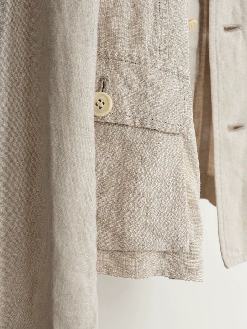 Comme des Garcons Comme des Garcons Beige linen coat Size M / US 6-8 / IT 42-44 - 3 Thumbnail