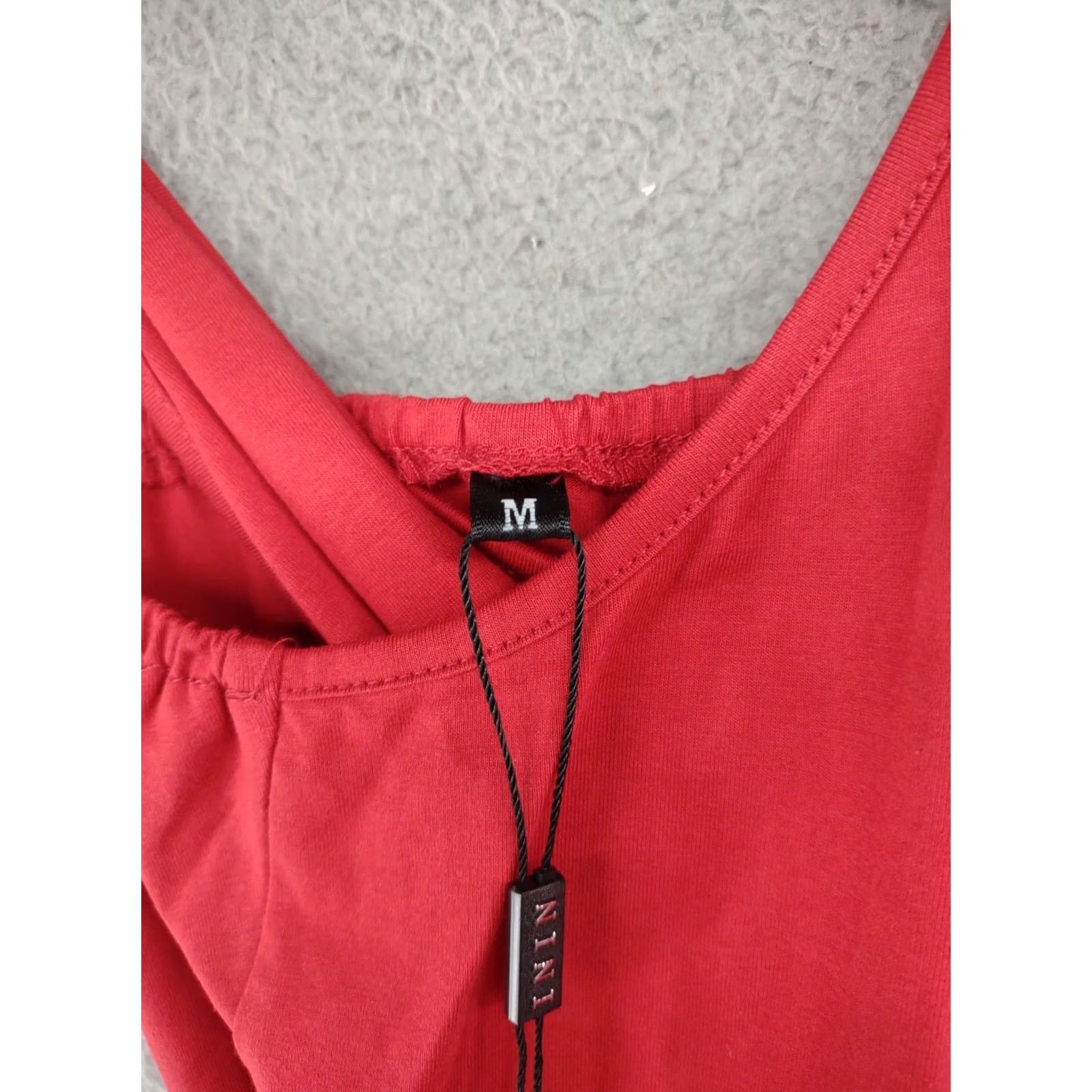 Vintage ININ Women's Side Slit Long Red Dress Maxi Dress in Size M New with Tags Size M / US 6-8 / IT 42-44 - 7 Thumbnail
