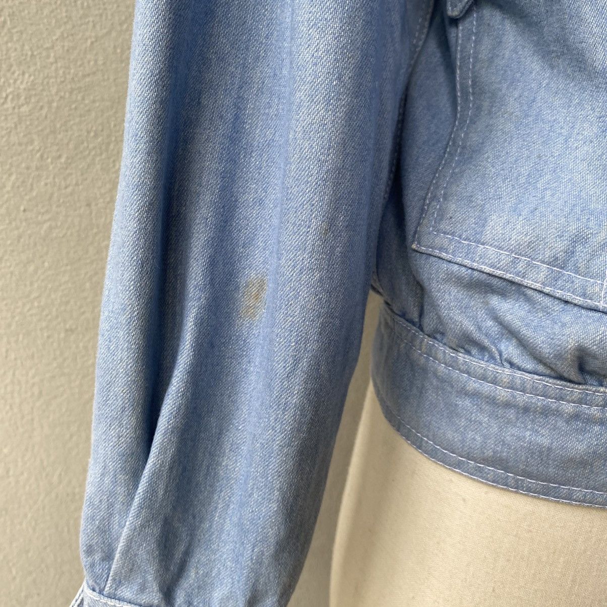Thierry Mugler Thierry Mugler Light Blue Denim Jacket with Stud Details Size M / US 6-8 / IT 42-44 - 15 Thumbnail