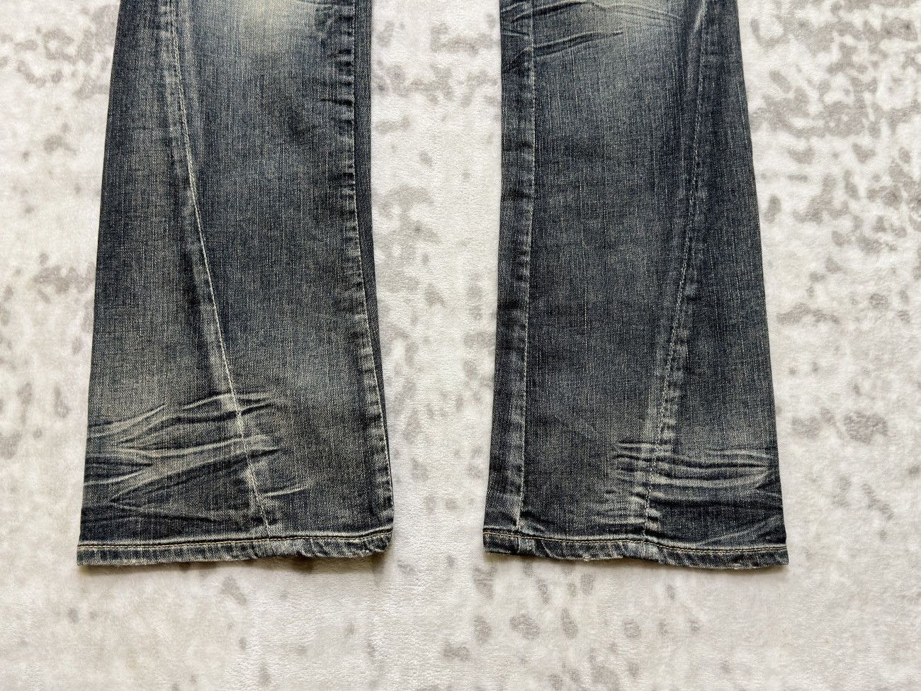 Tornado Mart Michel Klein Homme Spiral Flare Y2K Denim Size US 30 / EU 46 - 7 Thumbnail